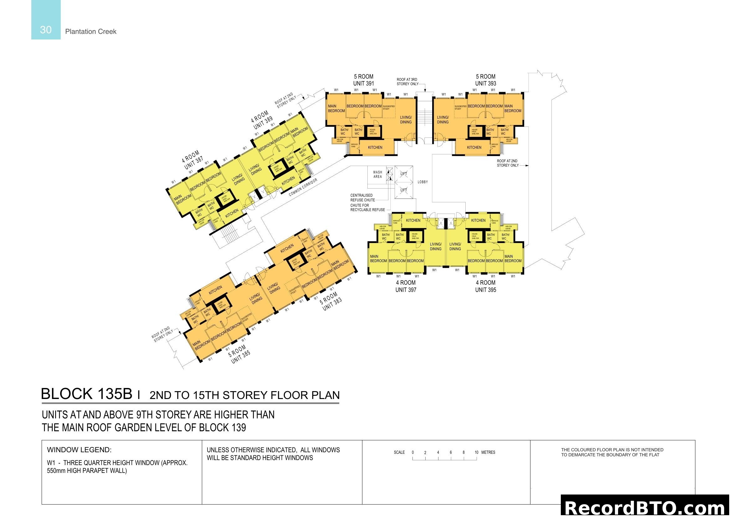 Block 135B 2nd to 15th Storey Floor Plan