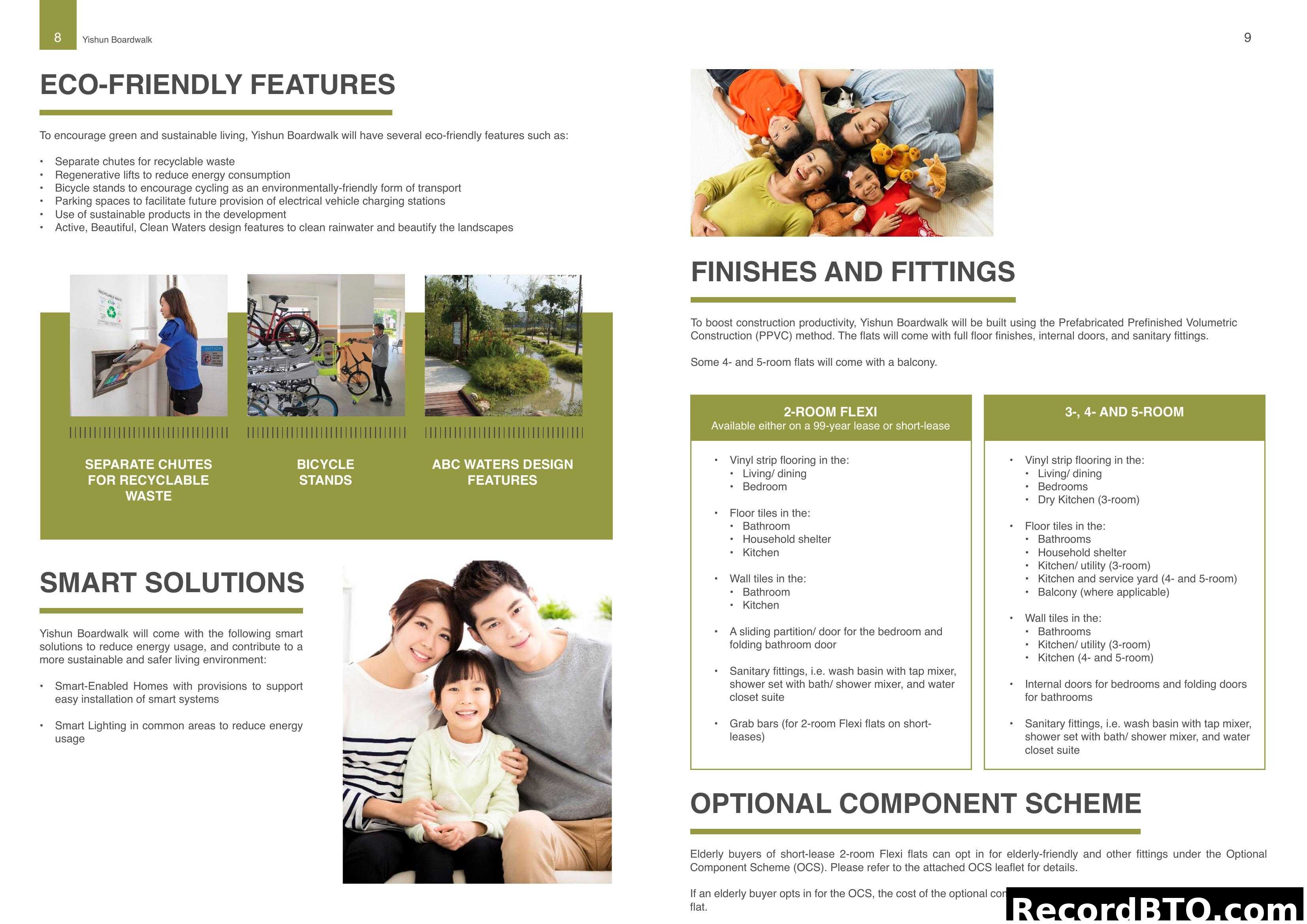 Yishun Boardwalk Eco-Friendly Features & Flat Specifications