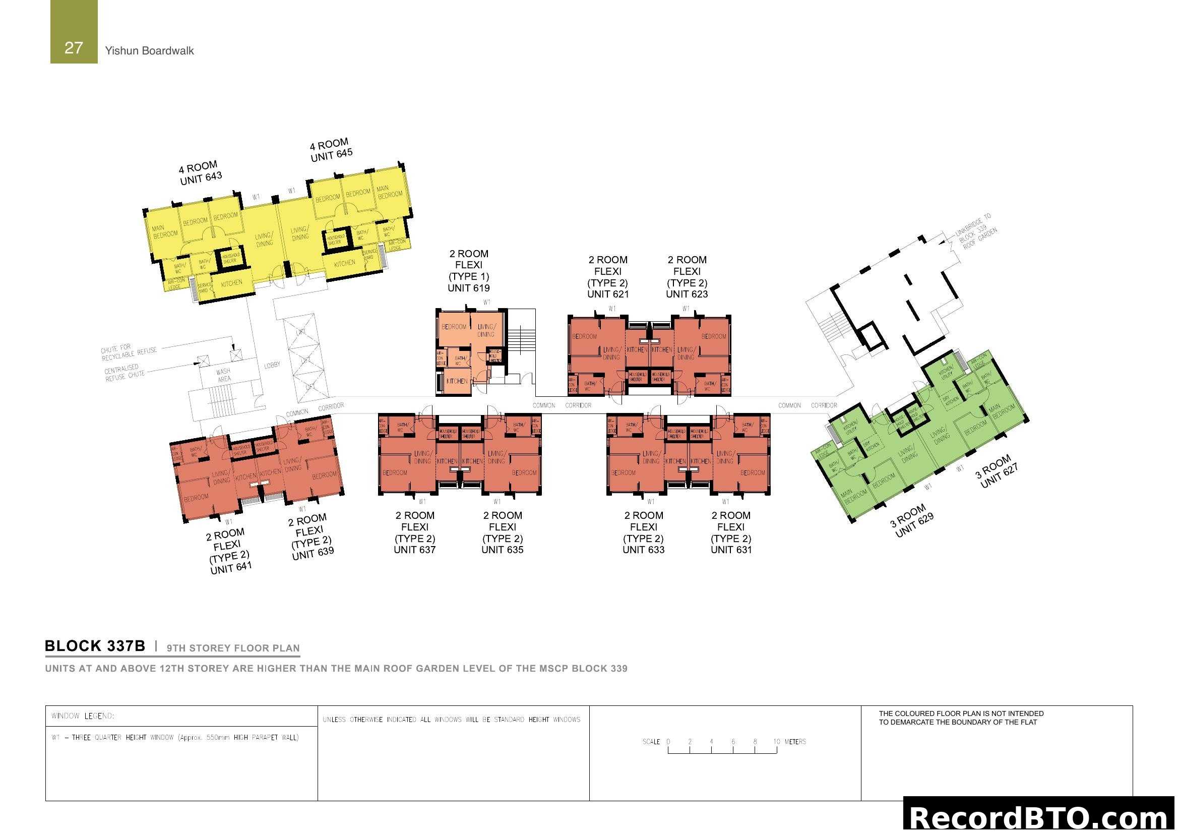 Yishun Boardwalk Block 337B 9th Storey Floor Plan
