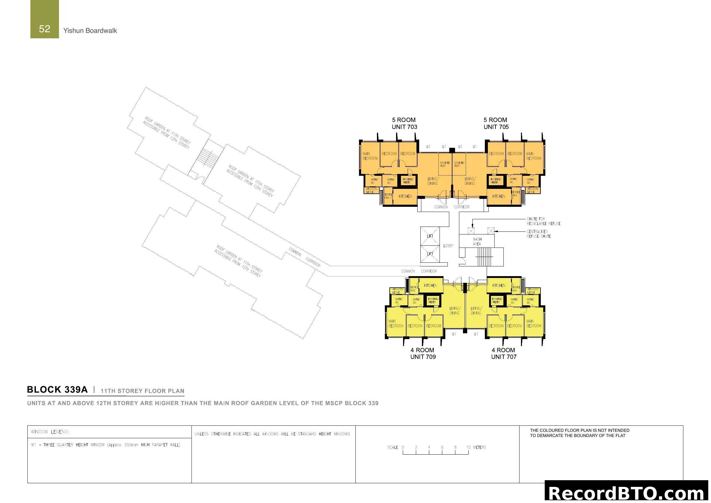 Block 339A 11th Storey Floor Plan (Yishun Boardwalk)