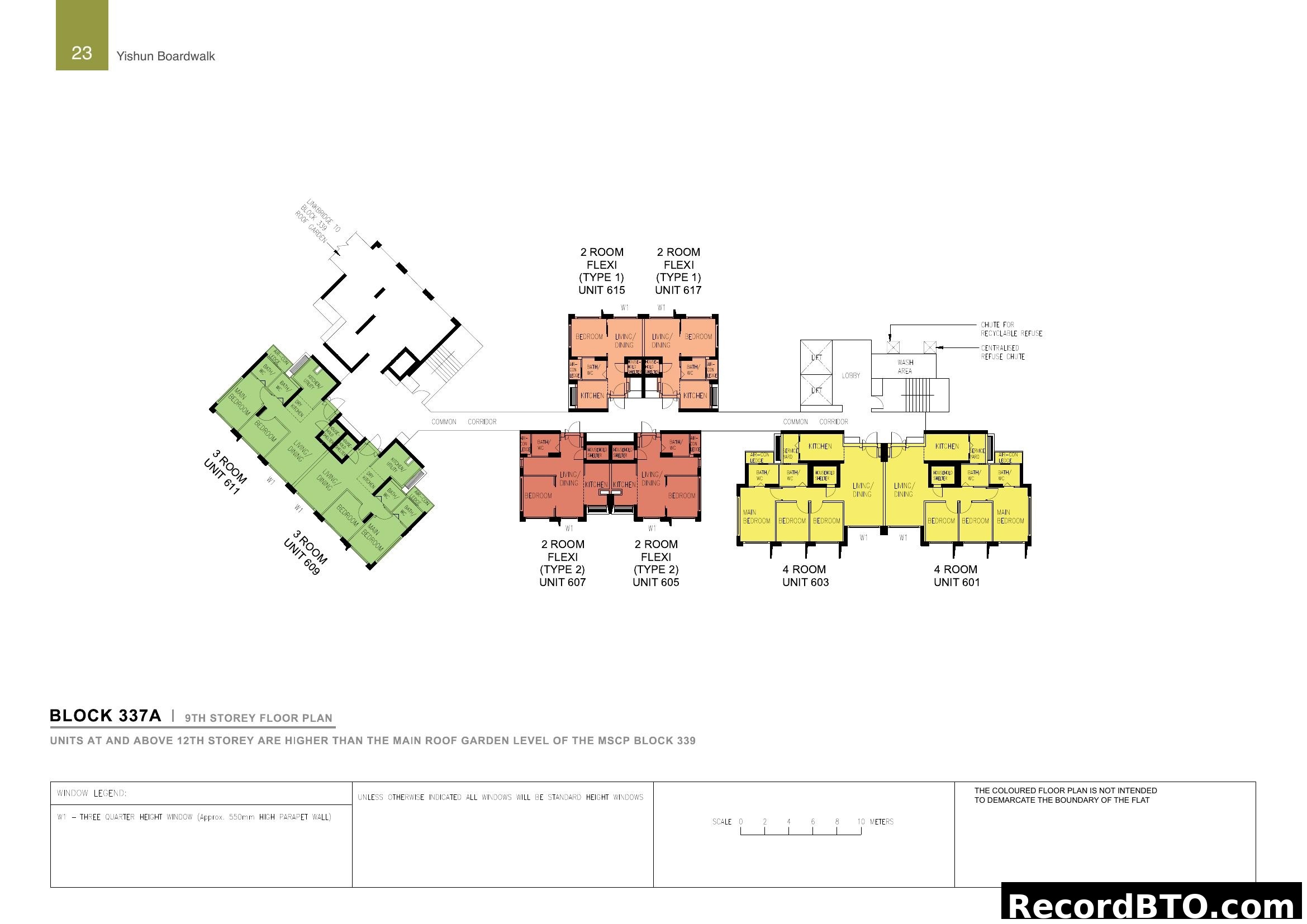 Yishun Boardwalk - Block 337A 9th Storey Floor Plan