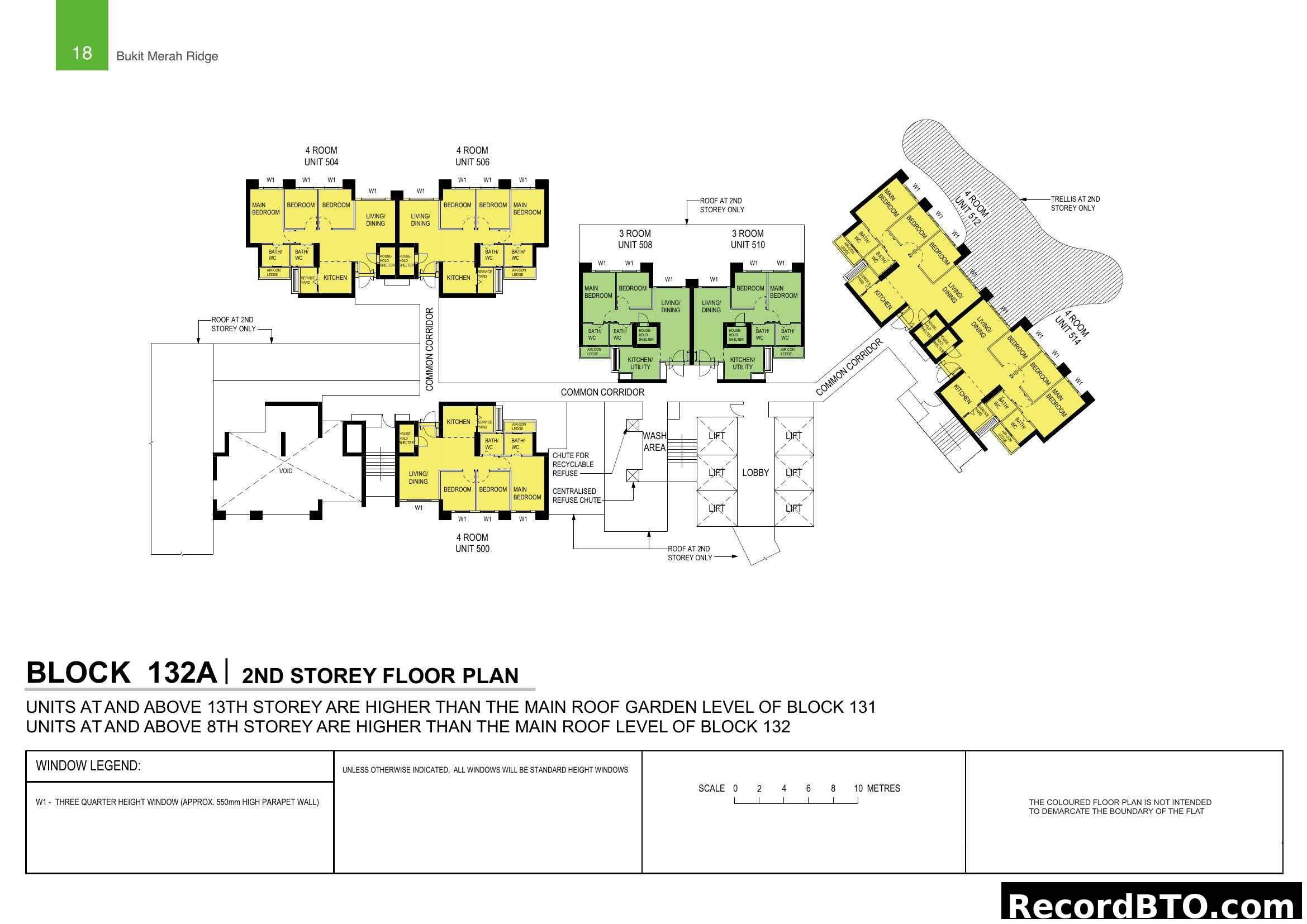 Block 132A 2nd Storey Floor Plan