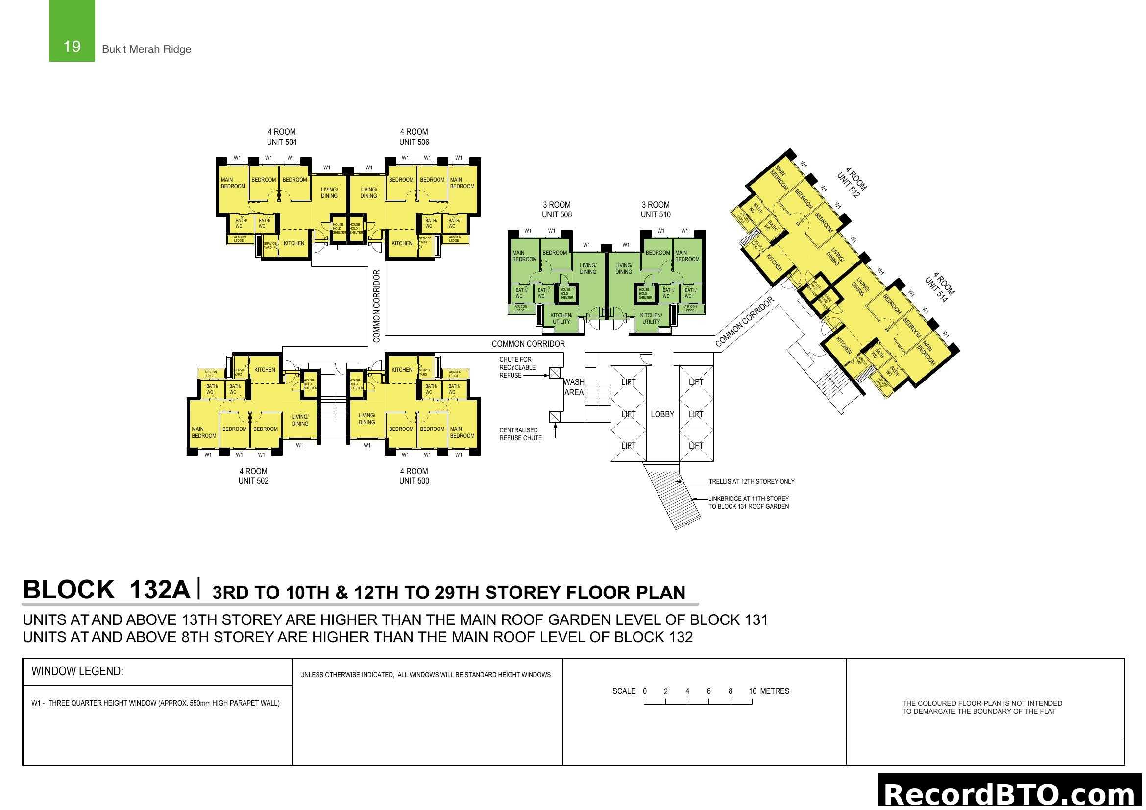 Block 132A Floor Plan - Bukit Merah Ridge