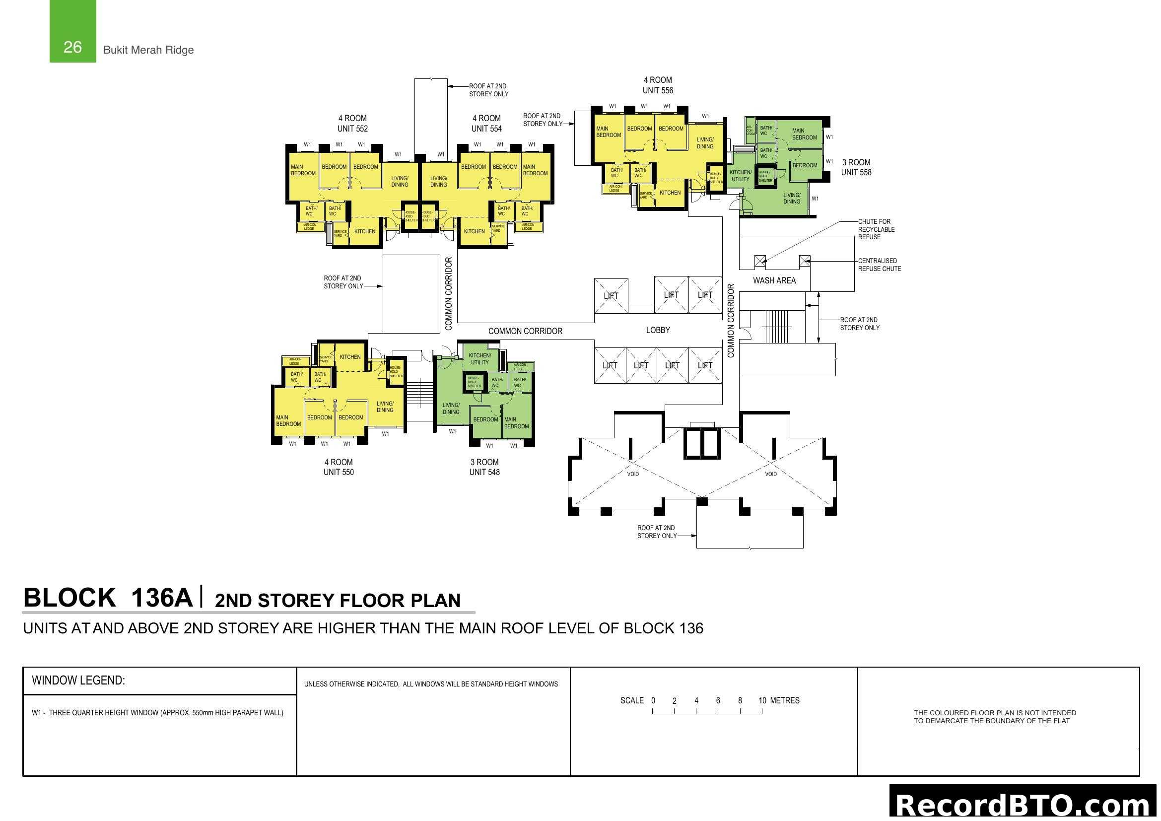 Block 136A 2nd Storey Floor Plan
