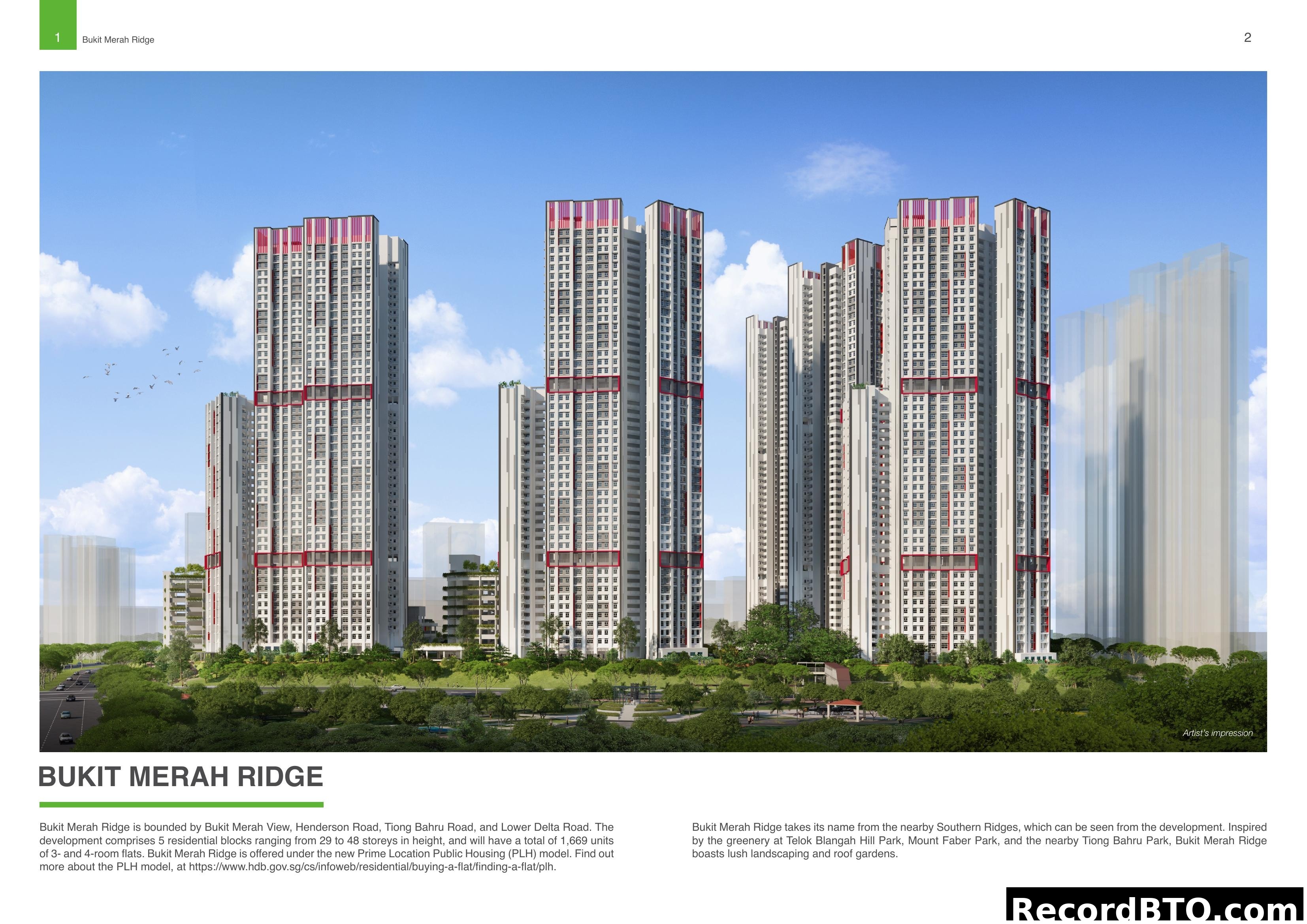 Artist Impression of Bukit Merah Ridge Development
