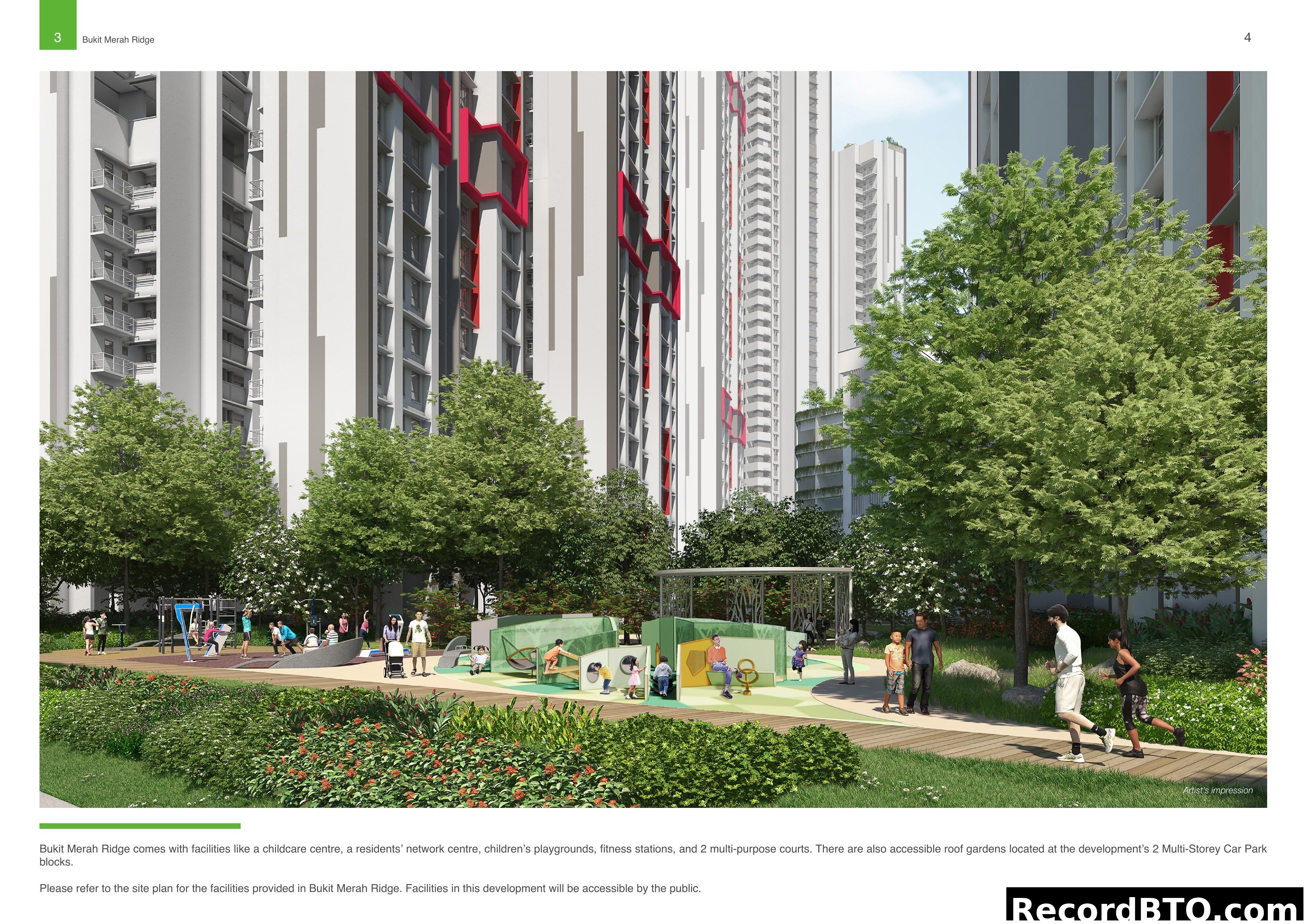 Bukit Merah Ridge: Artist's Impression of Facilities