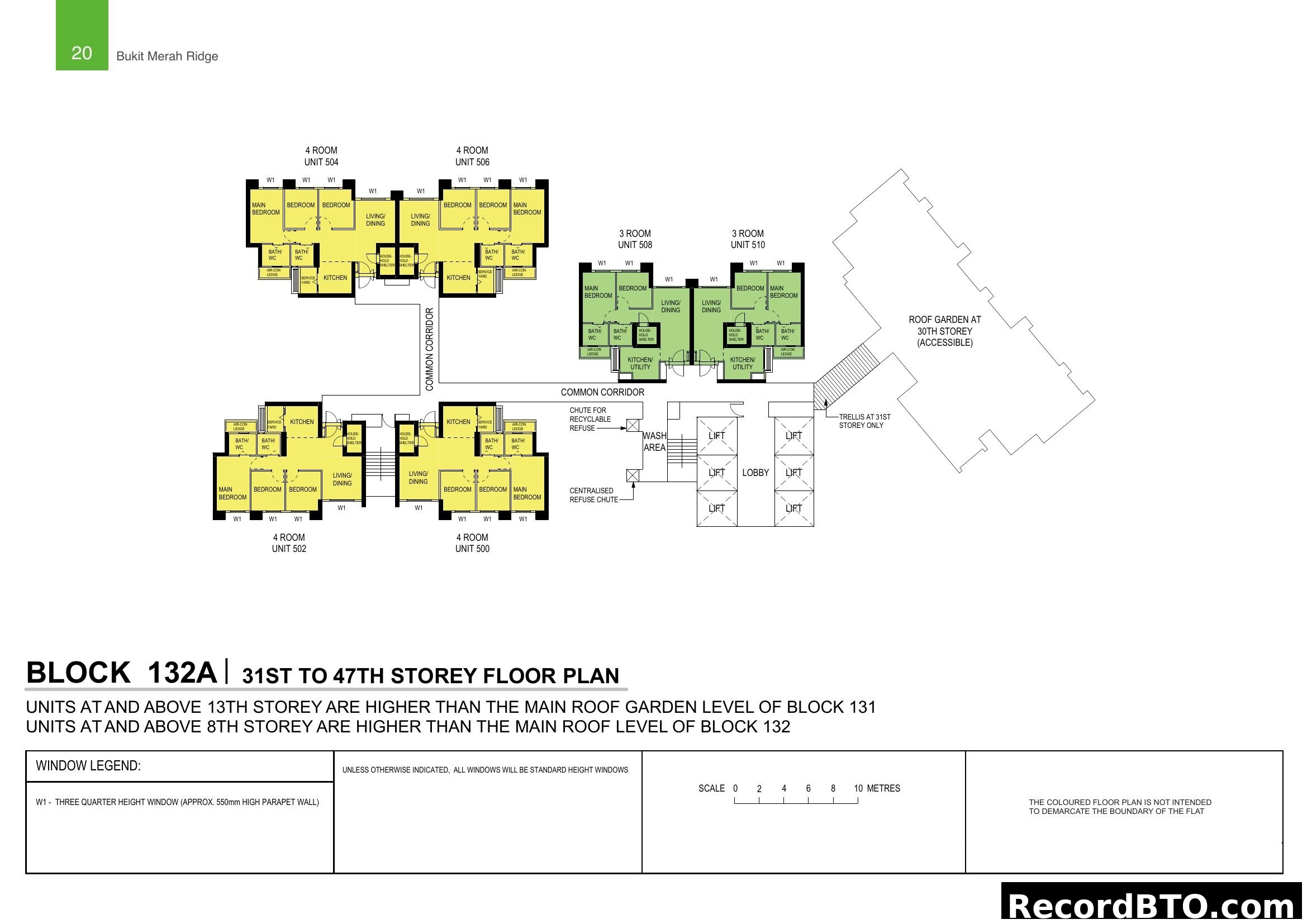 Block 132A 31st to 47th Storey Floor Plan