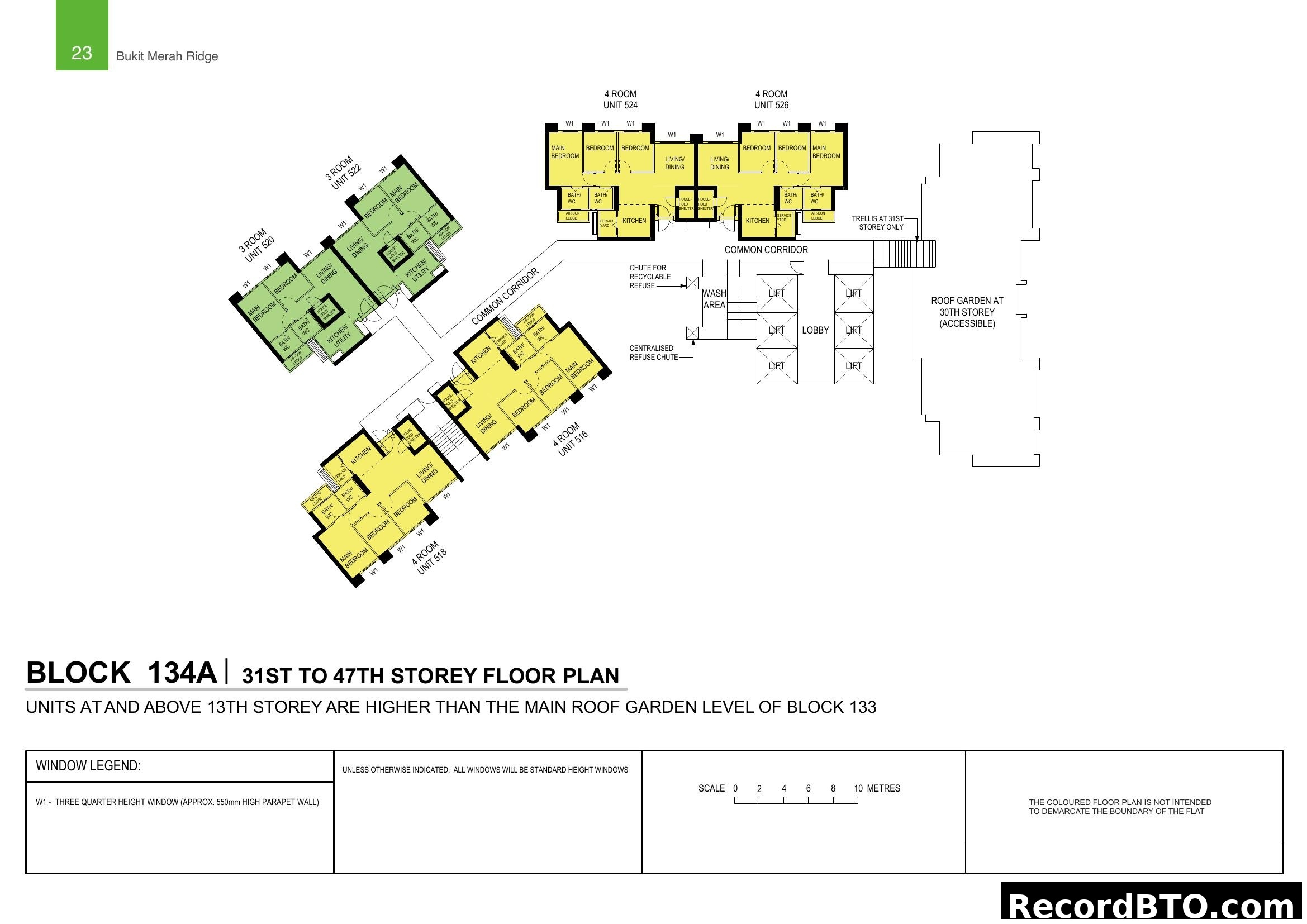 Block 134A Floor Plan (31st-47th Storey)