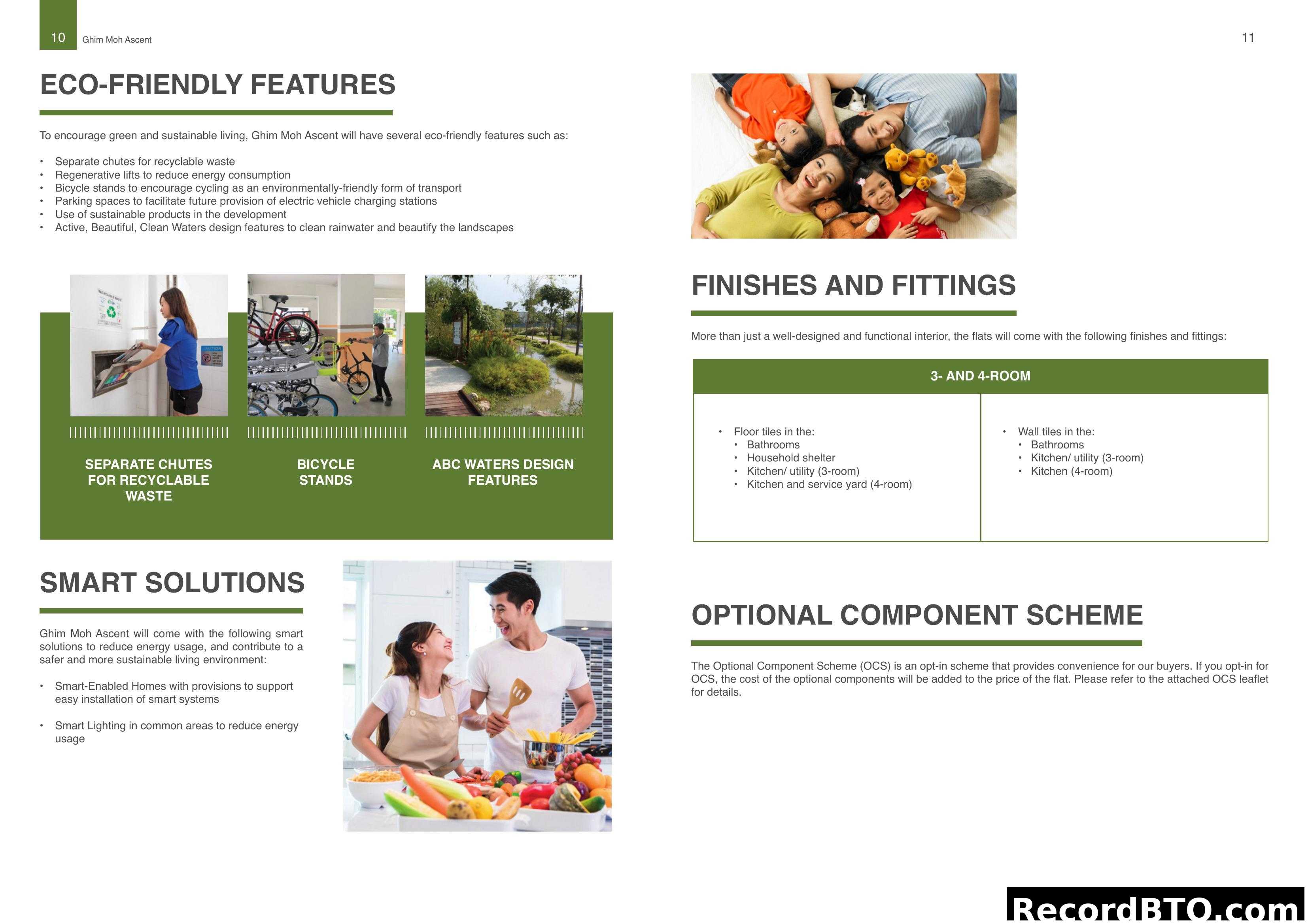 Ghim Moh Ascent Eco-Friendly Features & Fittings