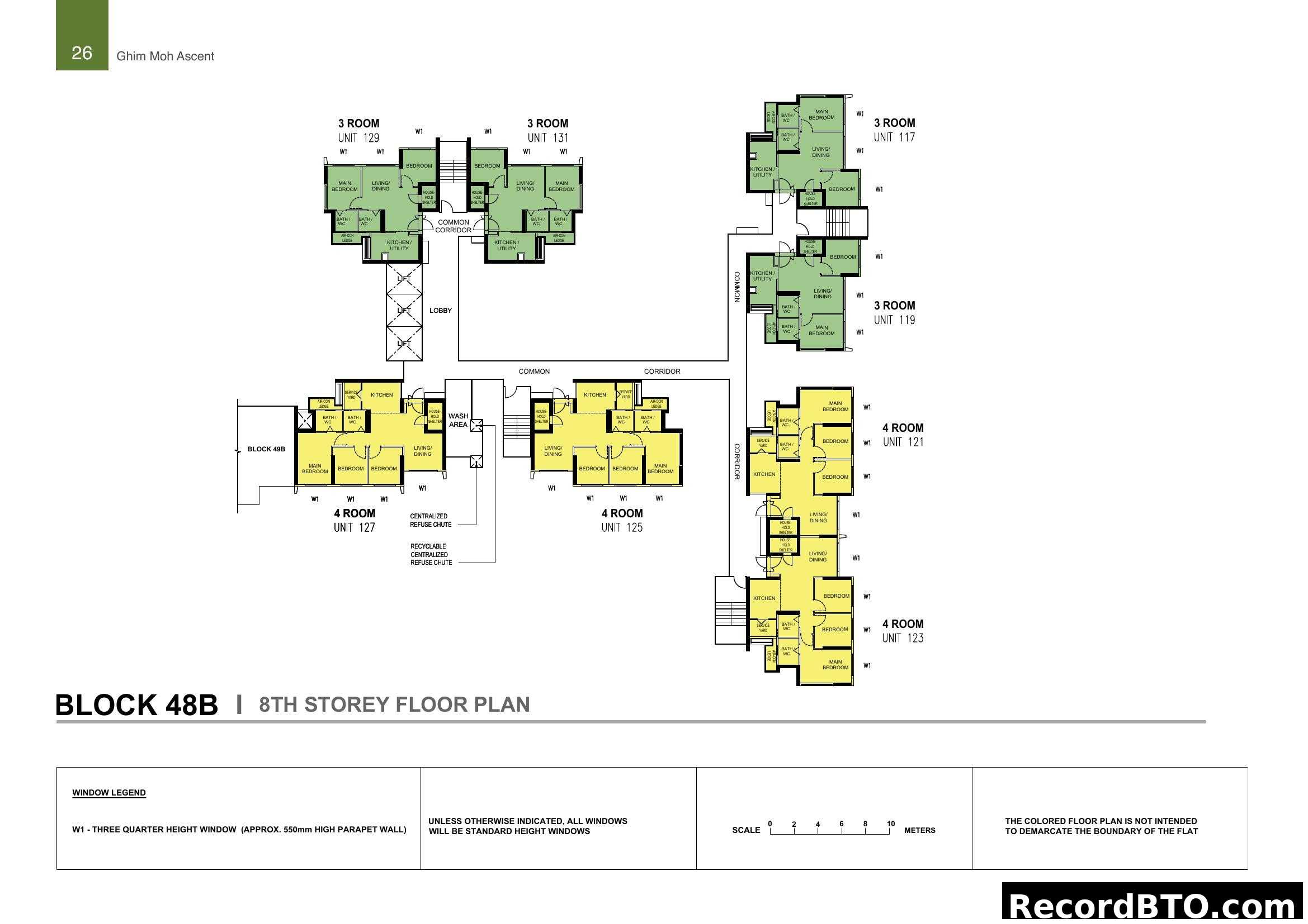 Block 48B, 8th Storey Floor Plan