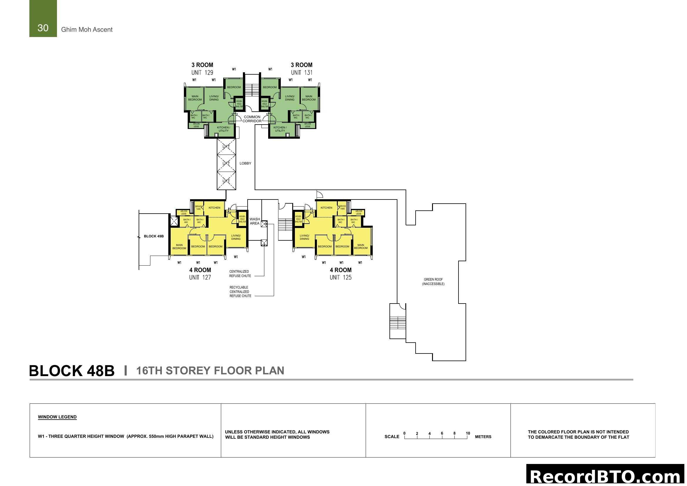 Ghim Moh Ascent Block 48B/49B 16th Storey Floor Plan