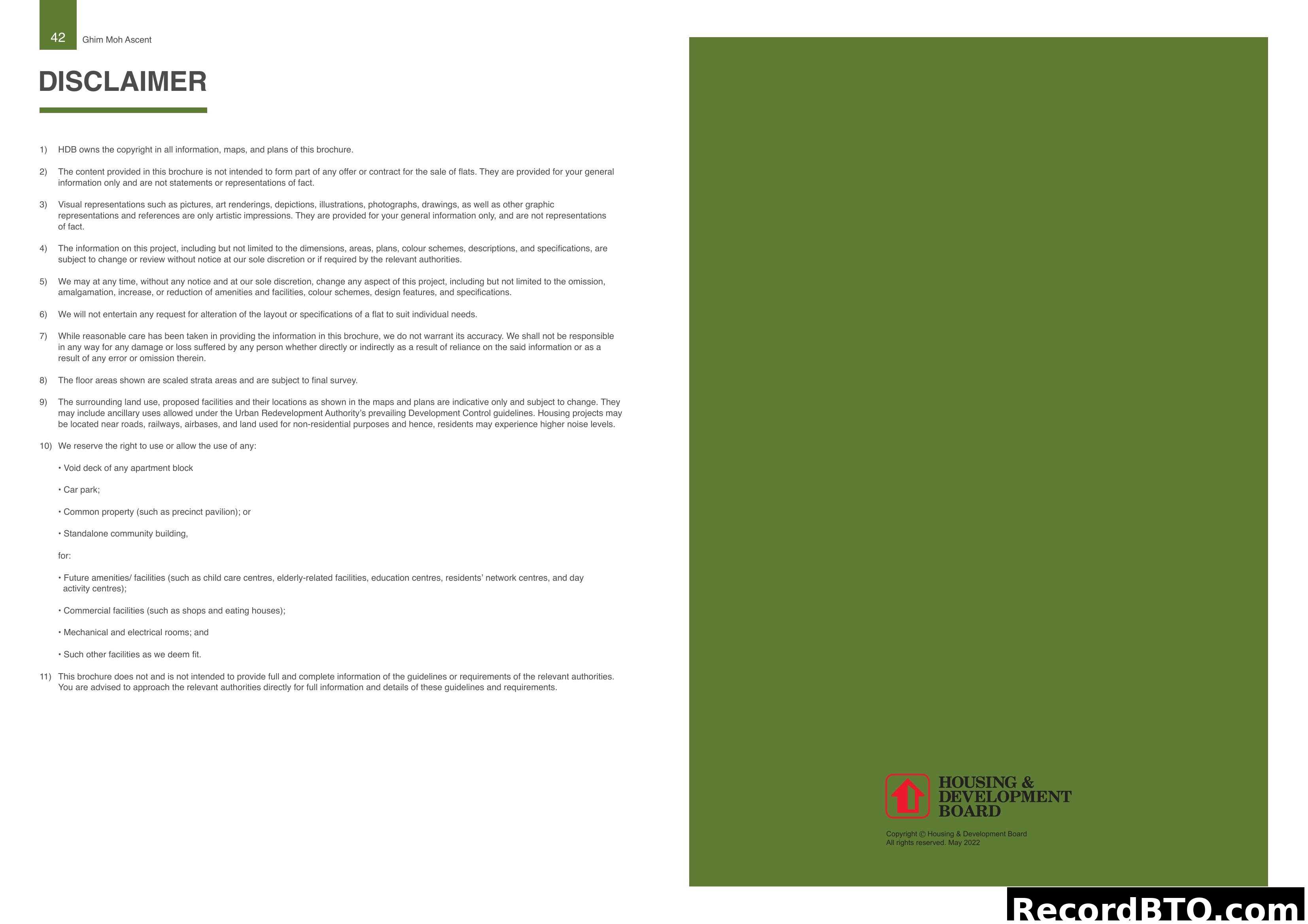 Ghim Moh Ascent Brochure Disclaimer