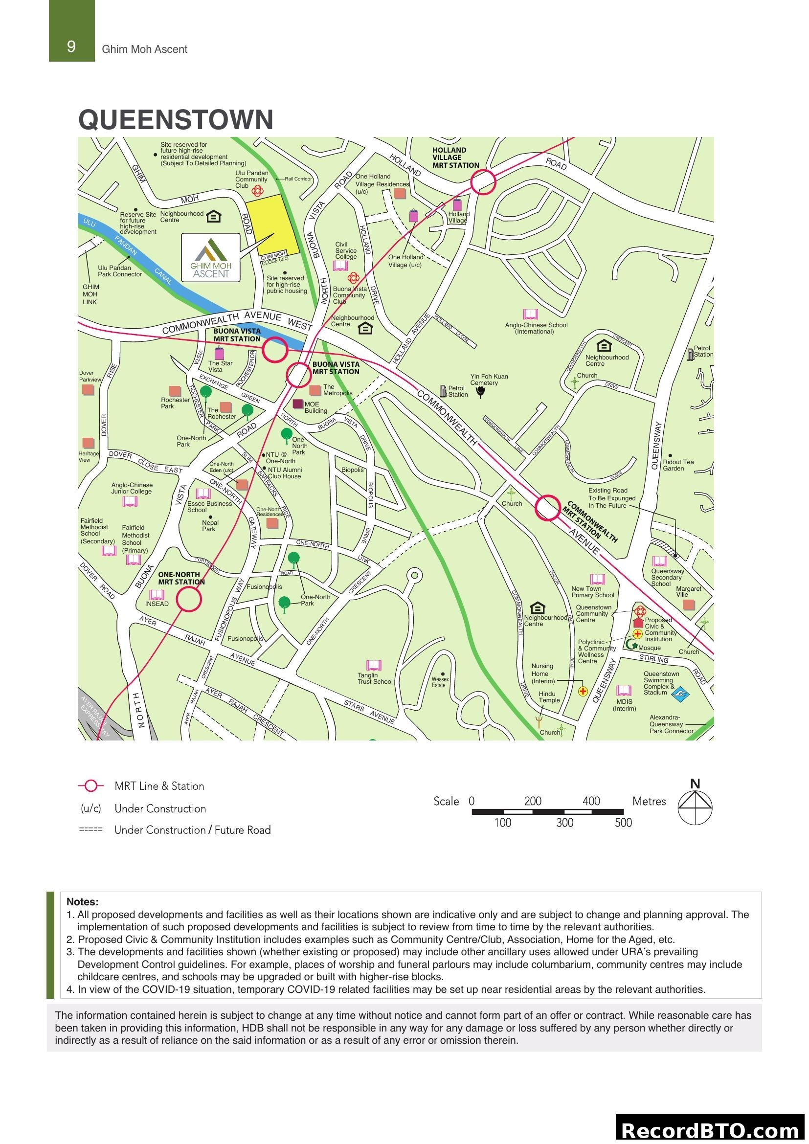 Ghim Moh Ascent Queenstown Location Map