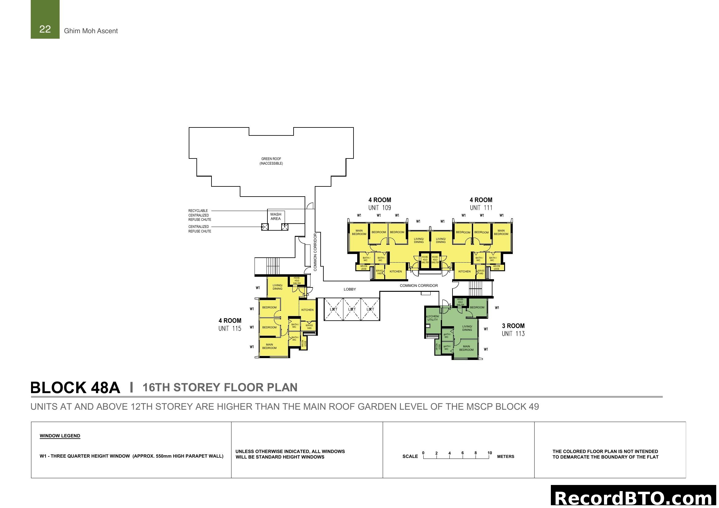 Ghim Moh Ascent Block 48A 16th Storey Floor Plan
