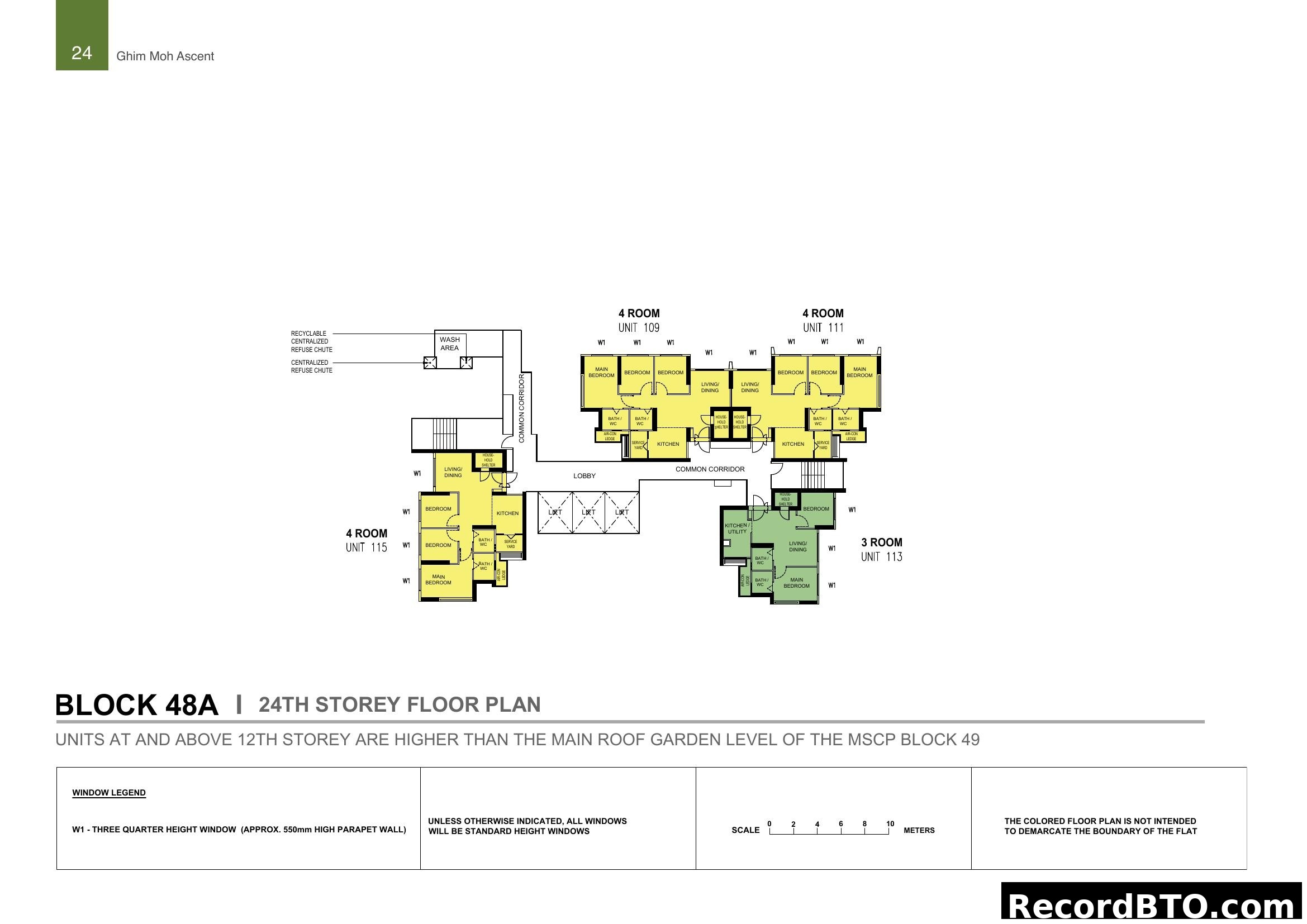 Ghim Moh Ascent Block 48A 24th Storey Floor Plan