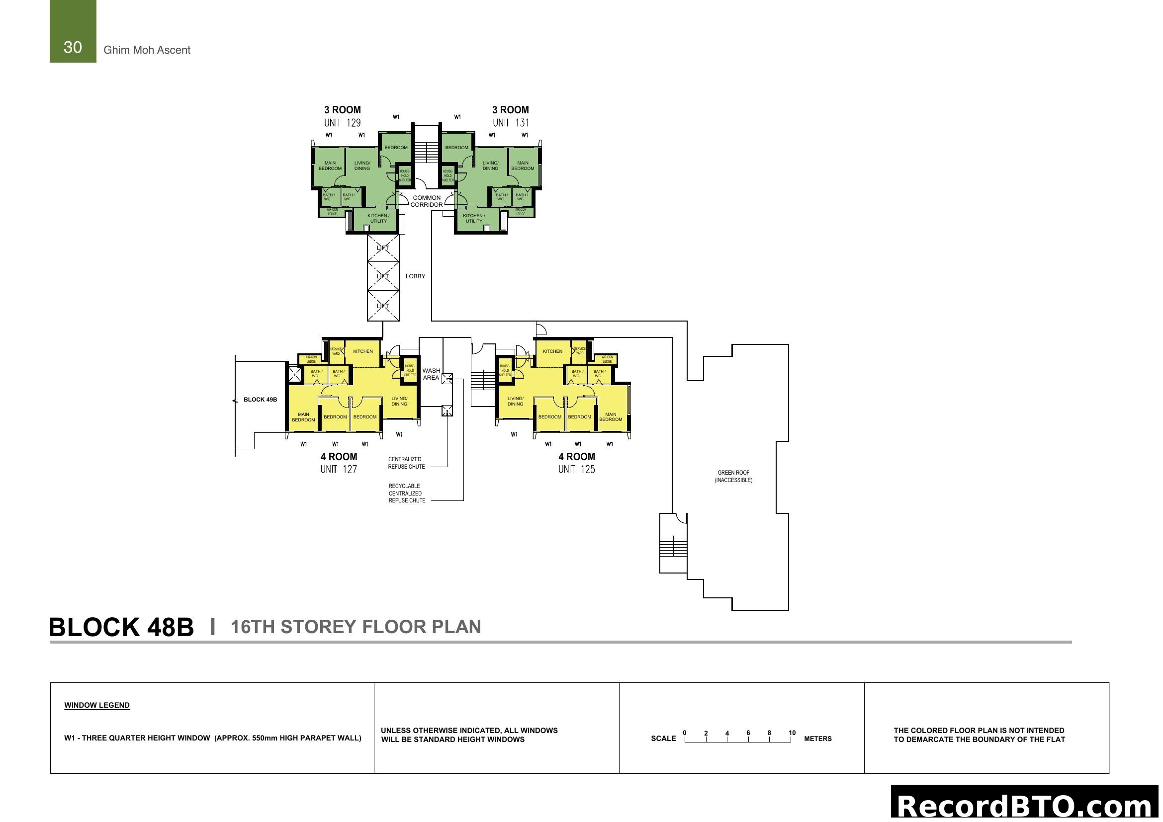 Ghim Moh Ascent Block 48B/49B 16th Storey Floor Plan