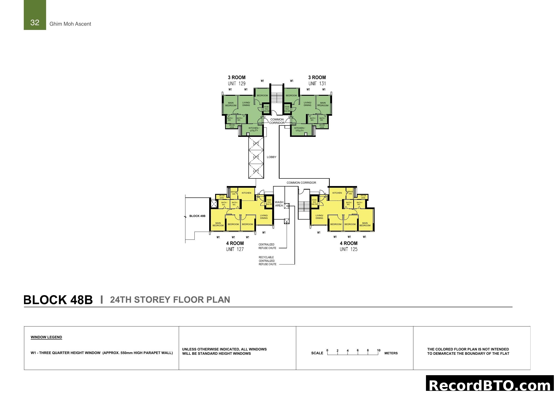 Ghim Moh Ascent Block 48B 24th Storey Floor Plan