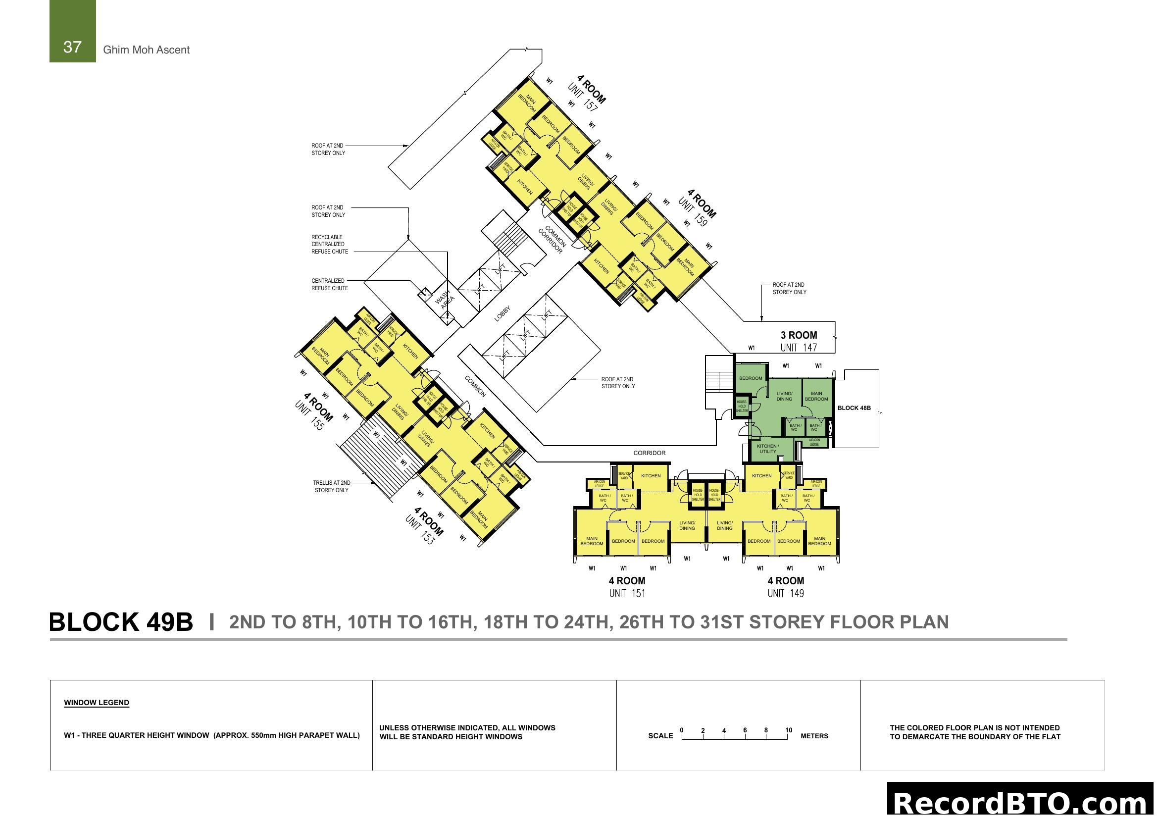 Block 49B Typical Floor Plan (2nd to 31st Storey)