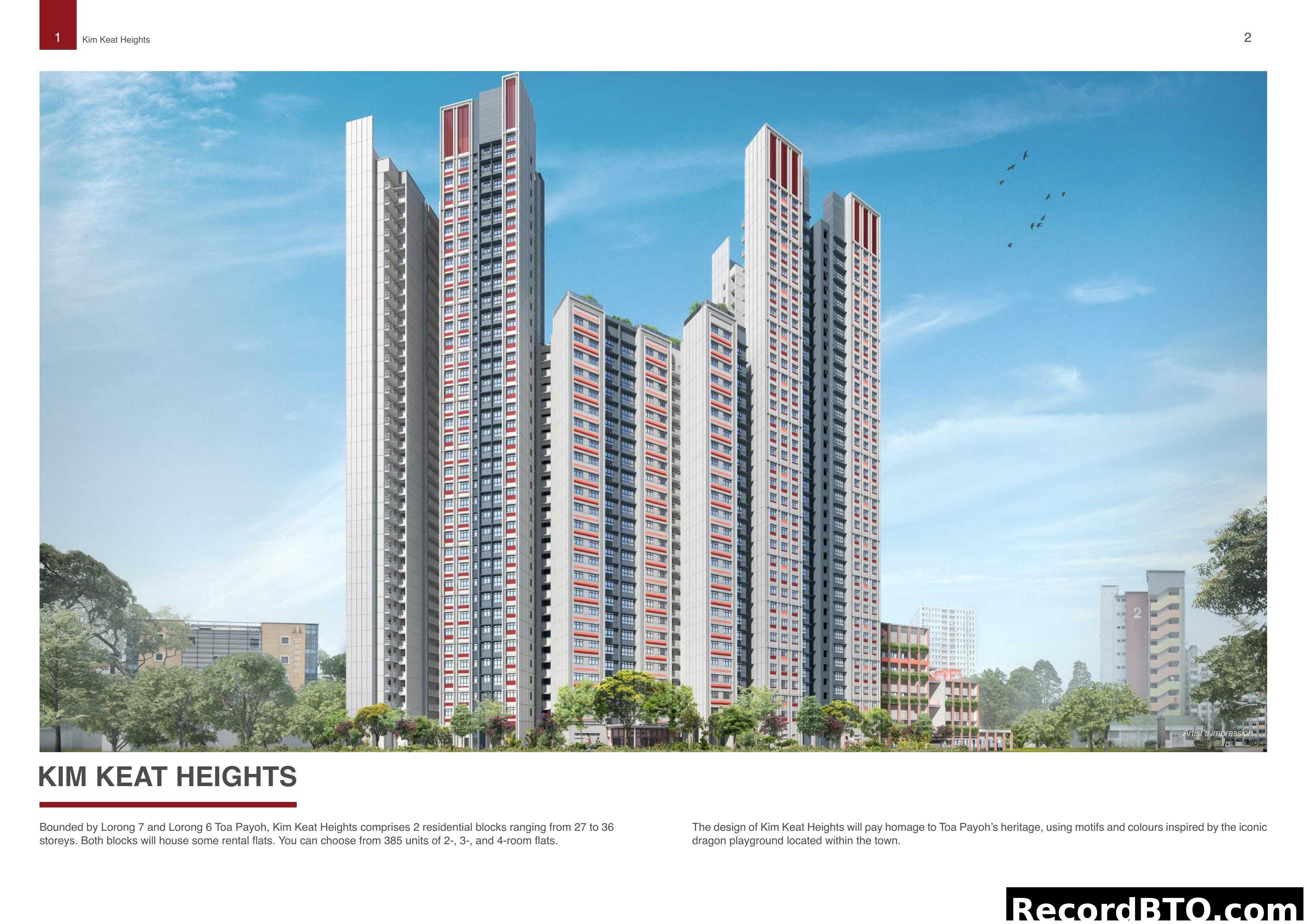 Kim Keat Heights Residential Blocks Artist Impression