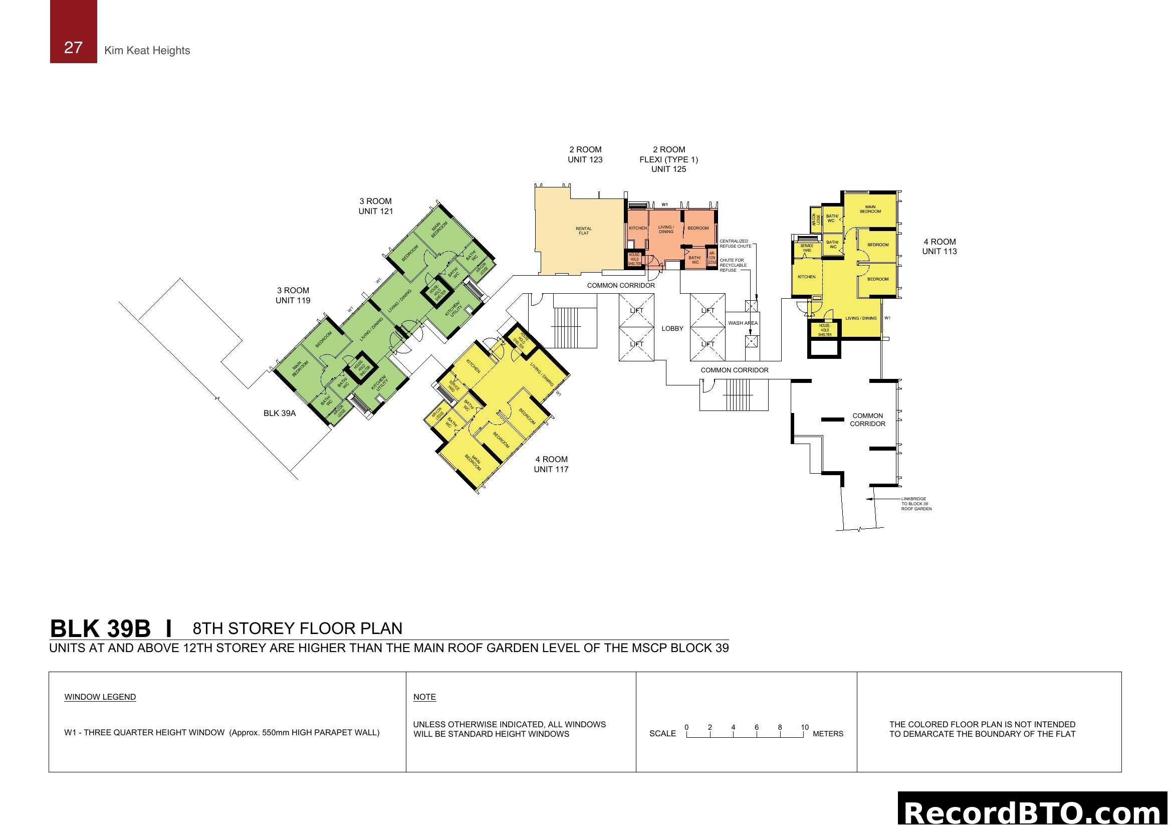 Kim Keat Heights - BLK 39B 8th Storey Floor Plan