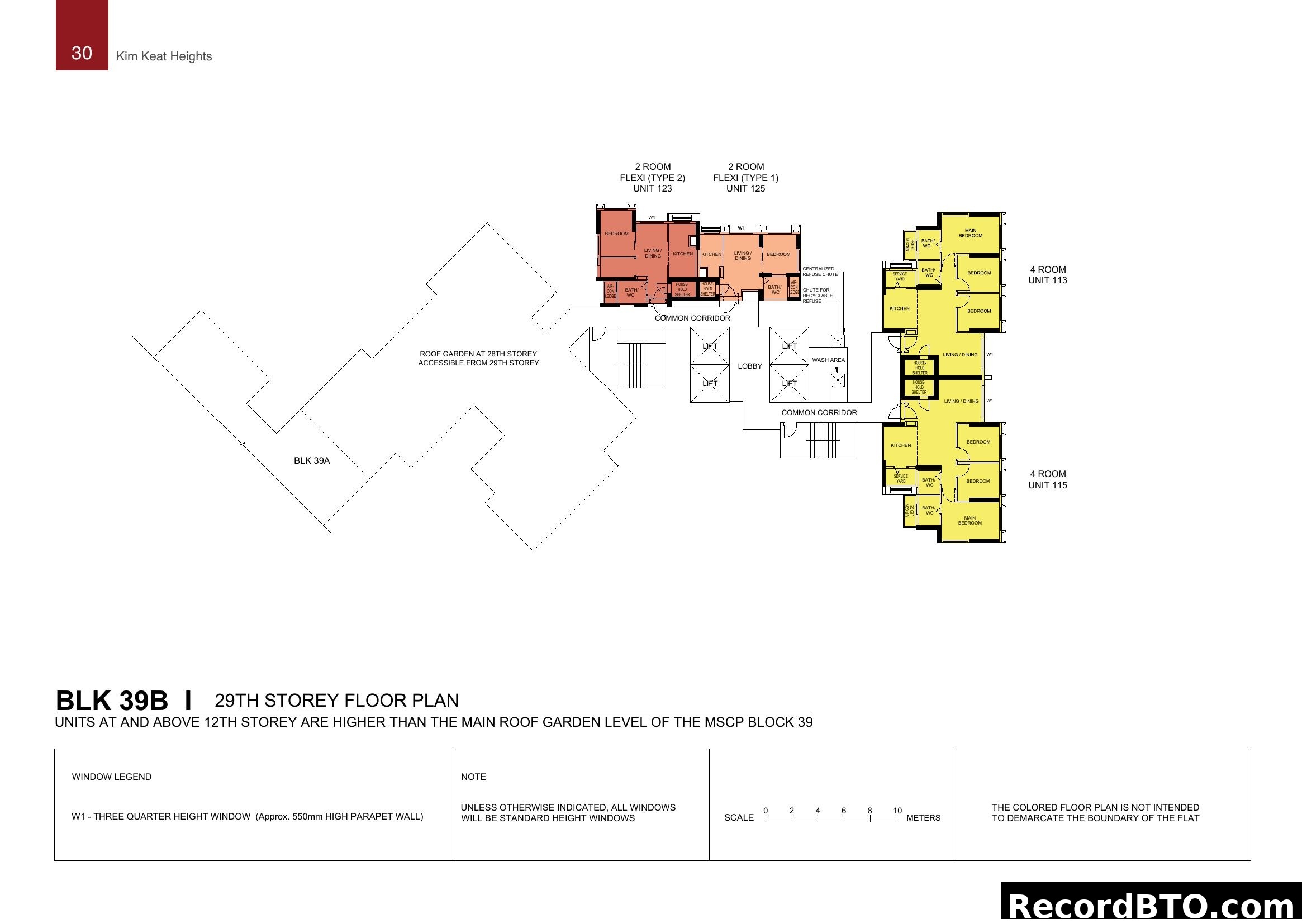 Kim Keat Heights - BLK 39B 29th Storey Floor Plan