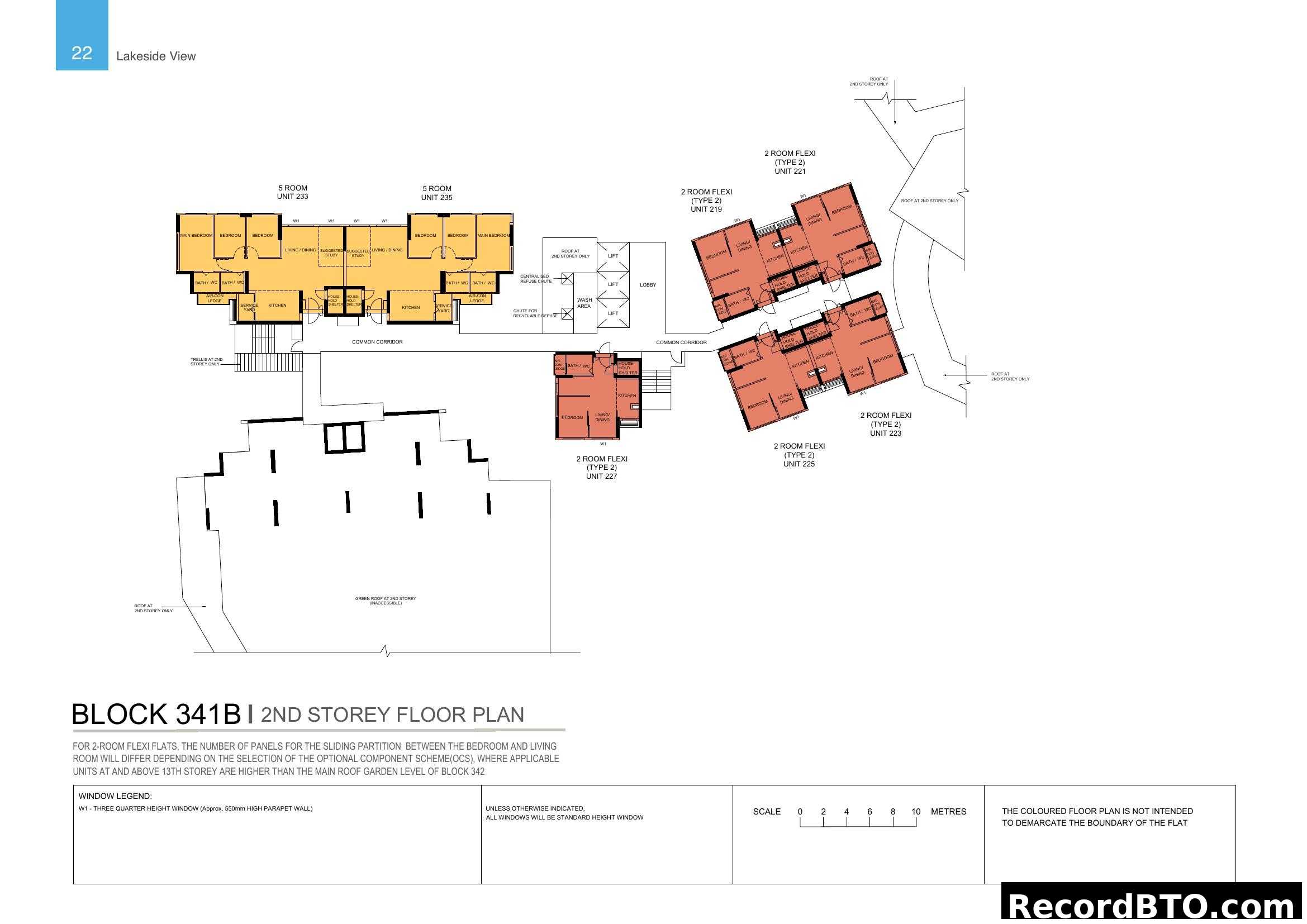 Block 341B 2nd Storey Floor Plan