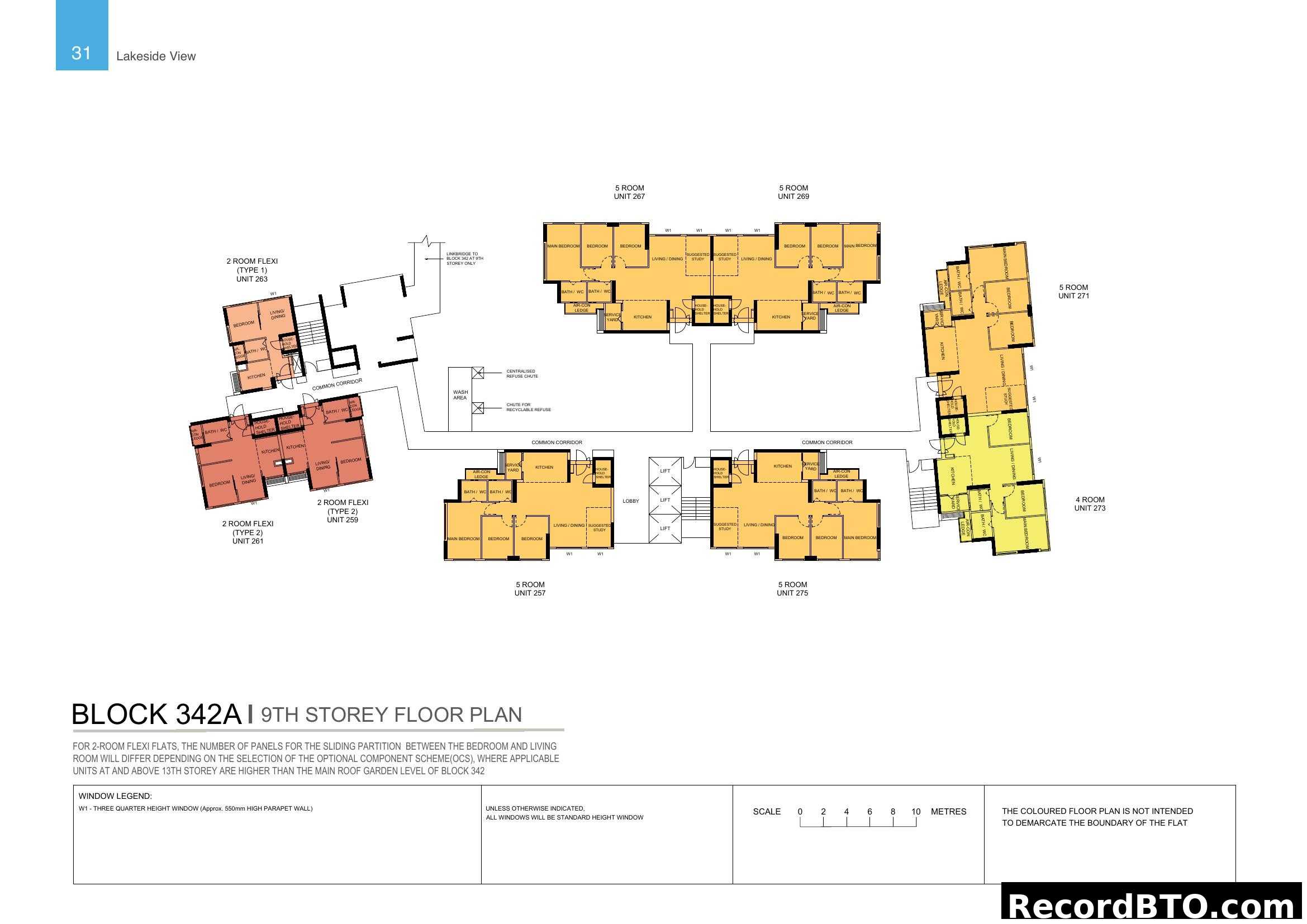 Block 342A 9th Storey Floor Plan - Lakeside View