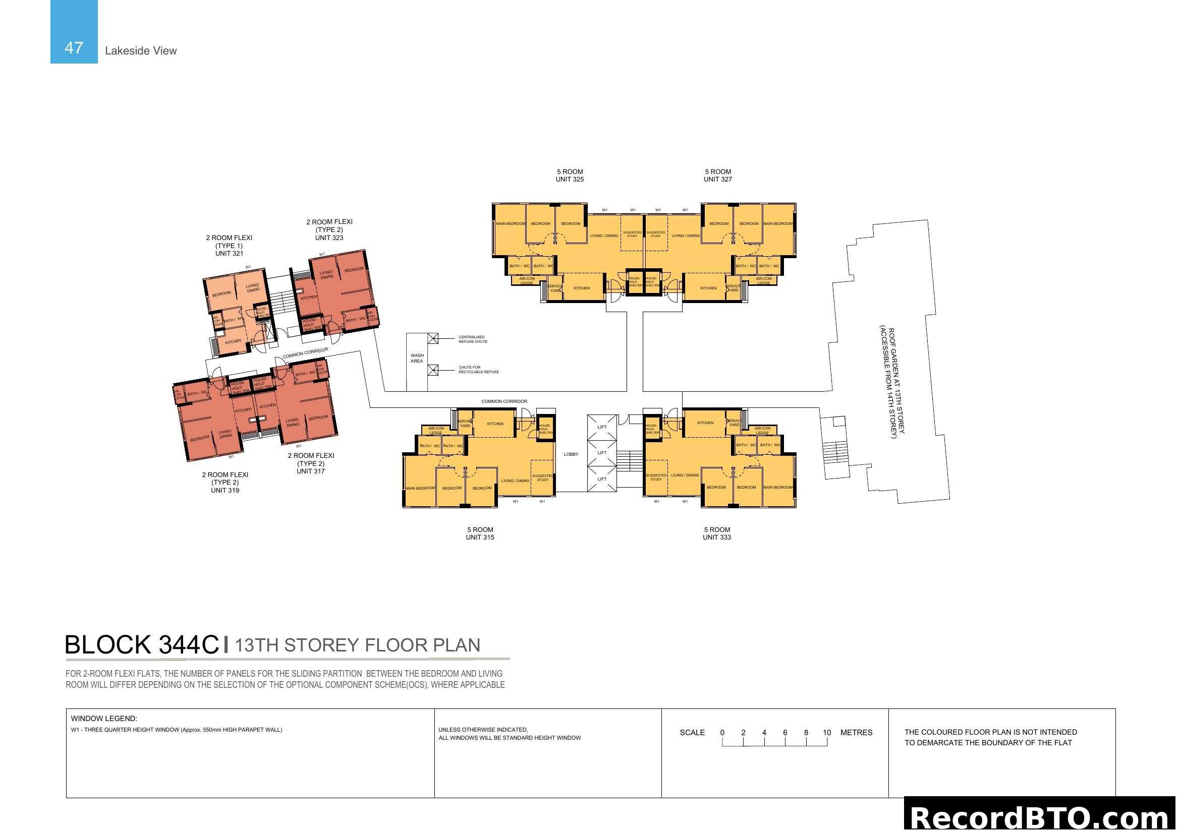 Block 344CI 13th Storey Floor Plan