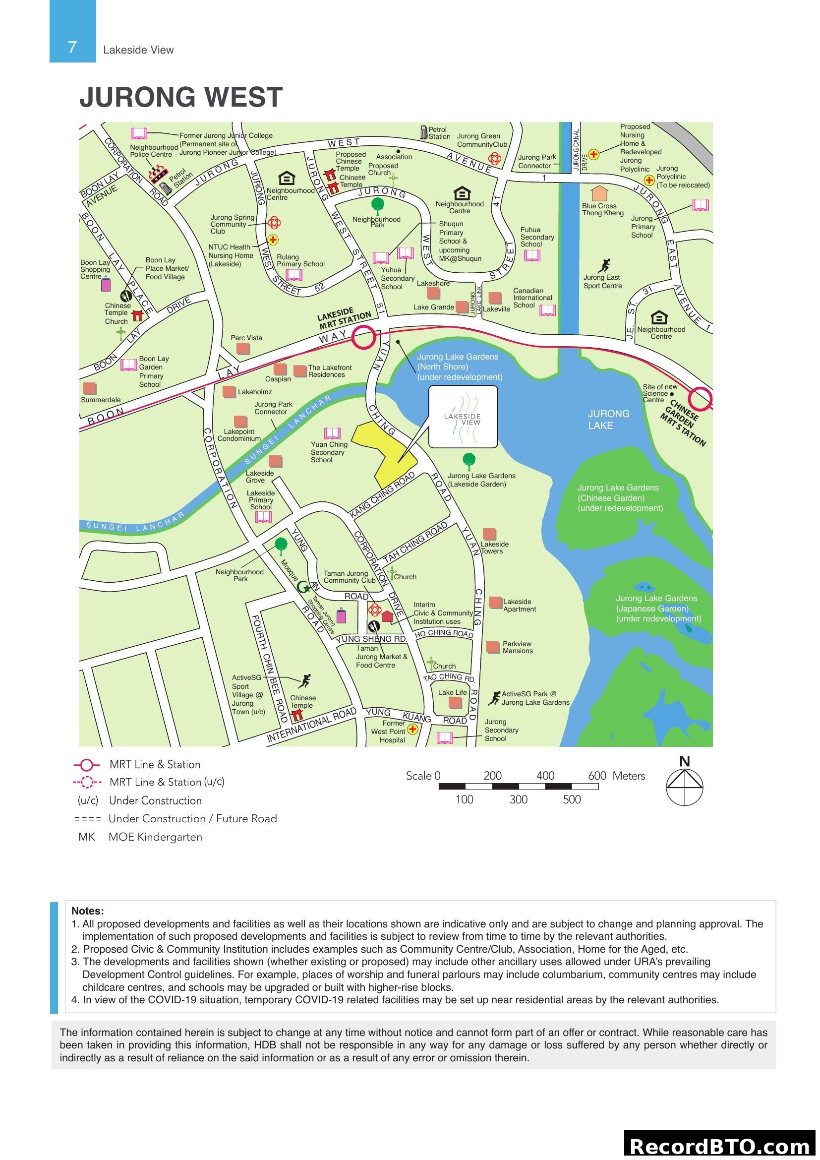 Lakeside View: Jurong West Location Map