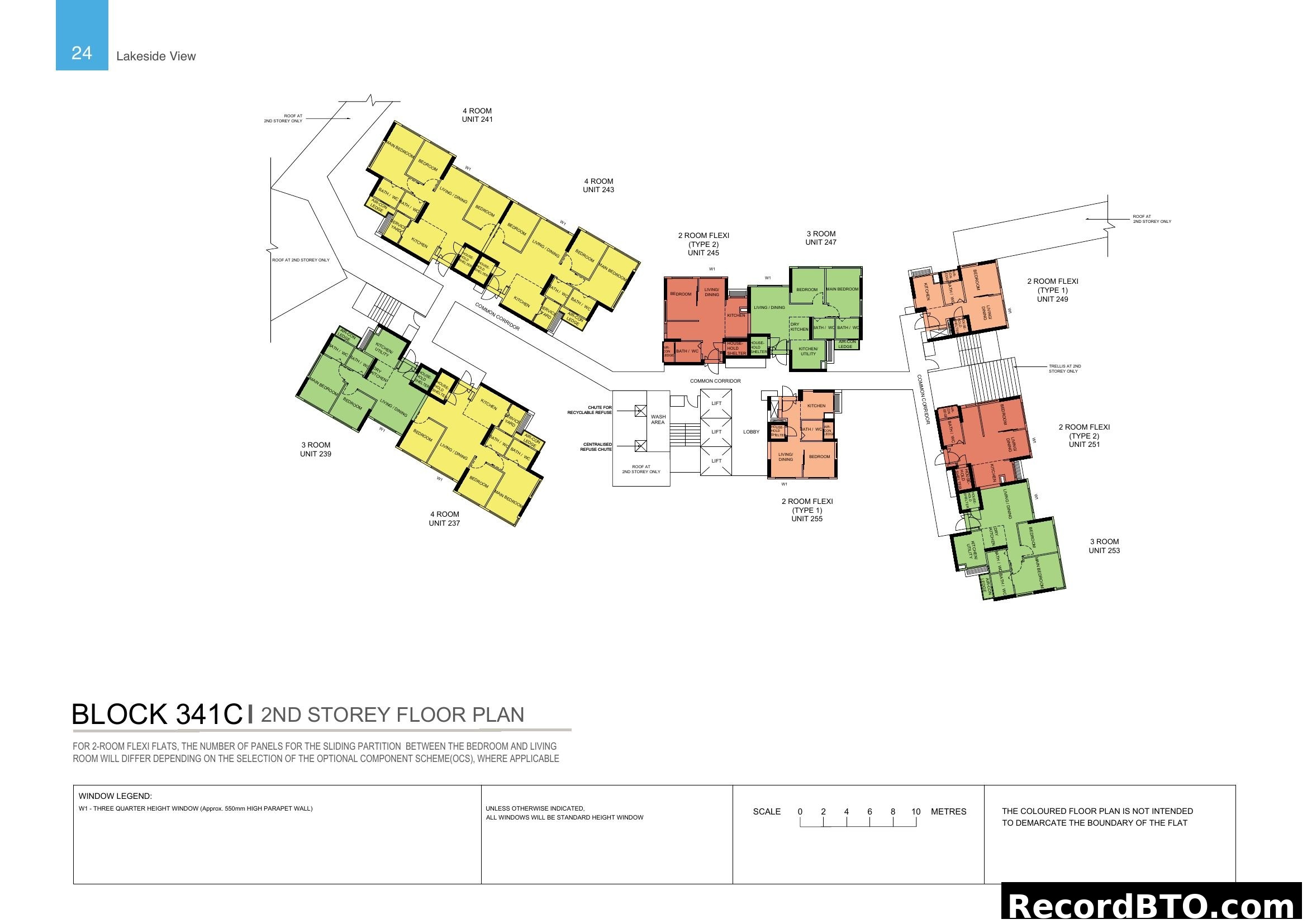 Block 341CI 2nd Storey Floor Plan