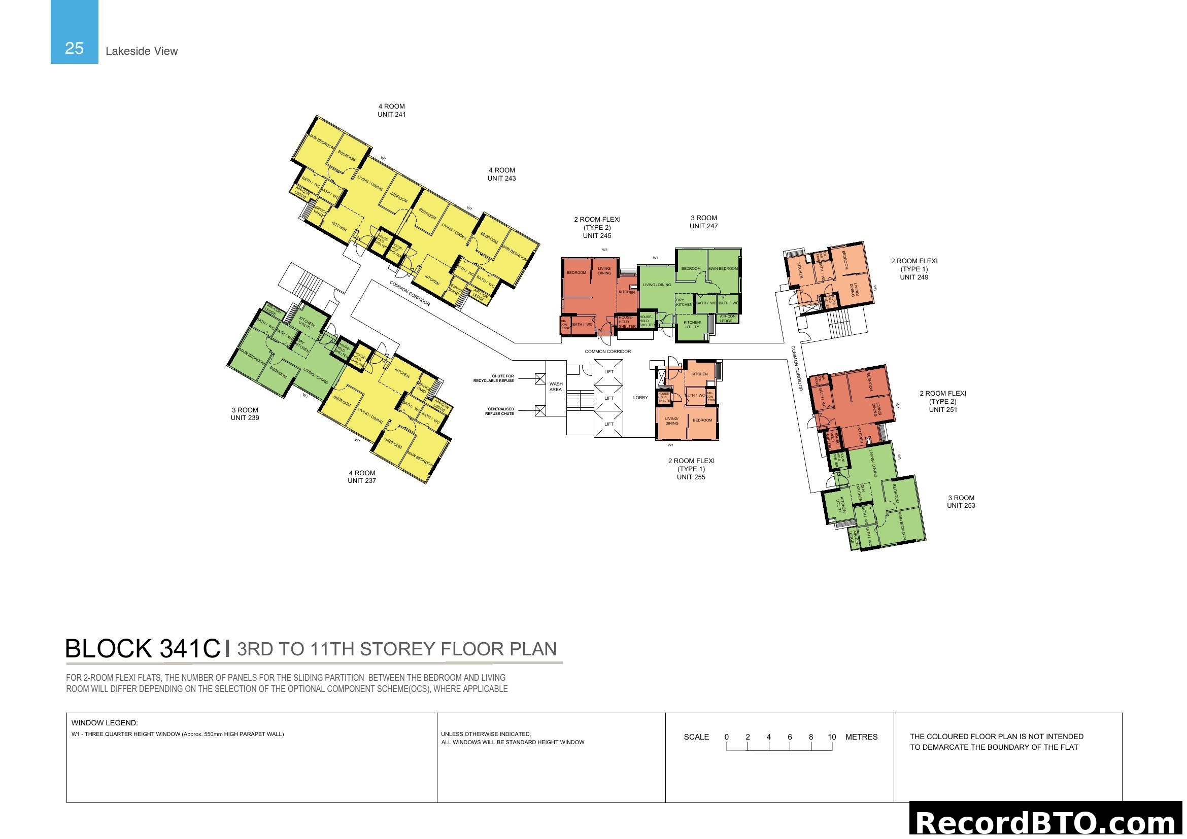 Block 341CI 3rd to 11th Storey Floor Plan