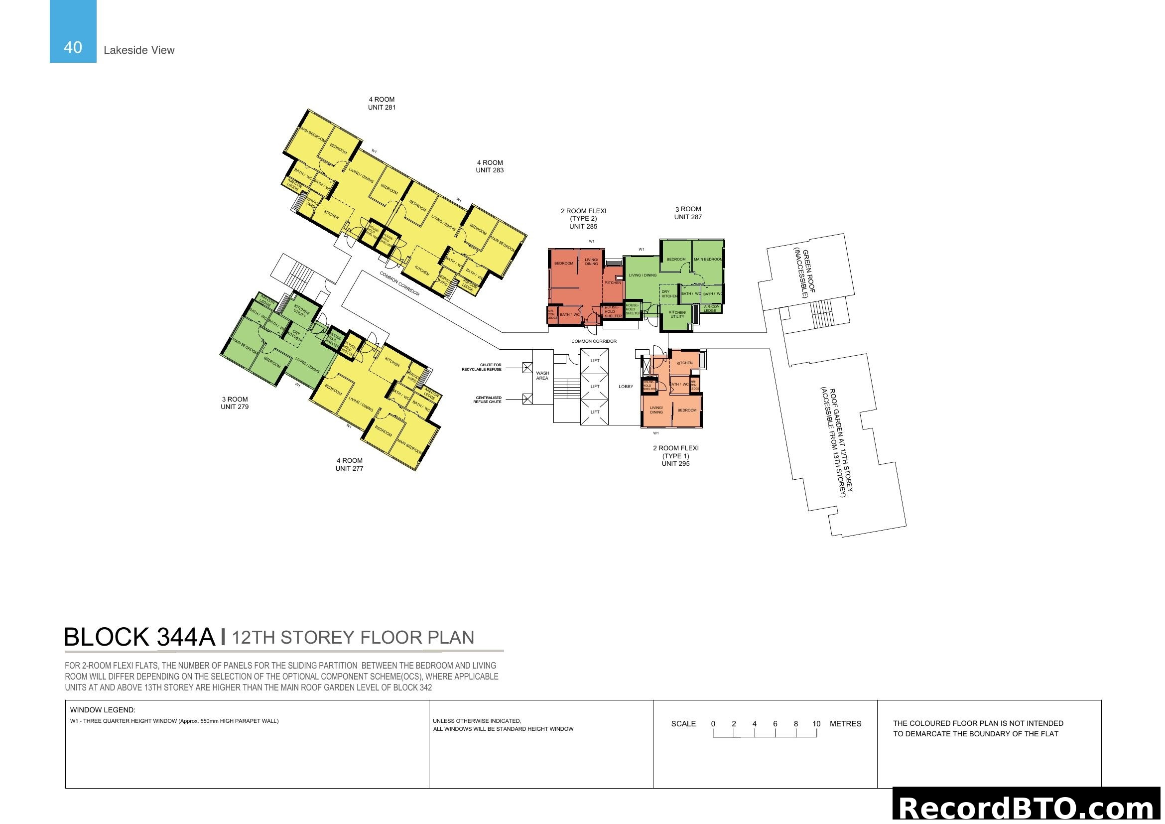 Block 344A 12th Storey Floor Plan - Lakeside View
