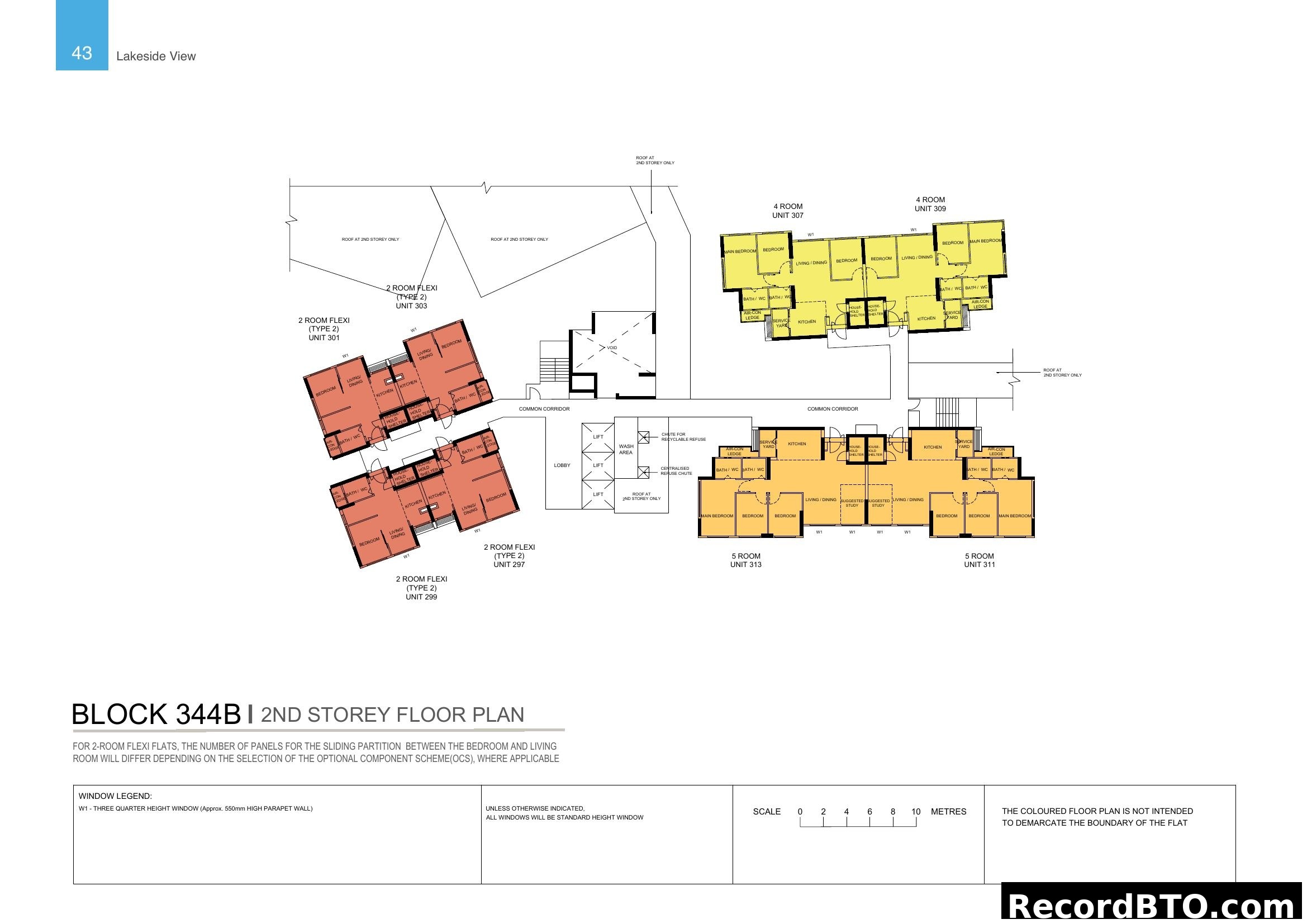 Block 344B 2nd Storey Floor Plan