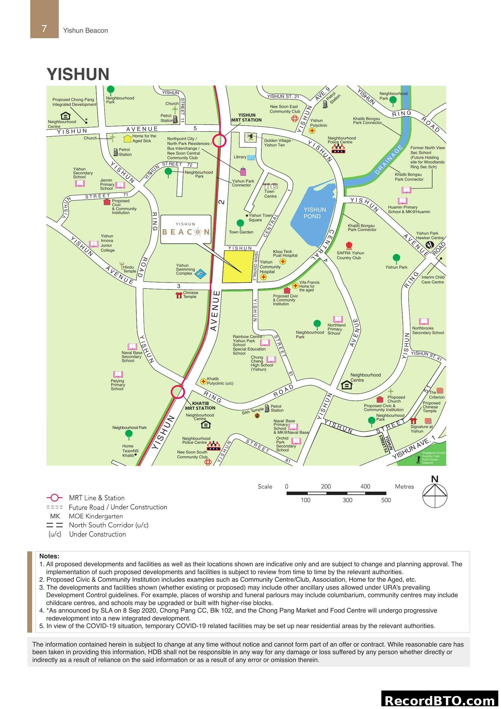 Yishun Beacon Location Map