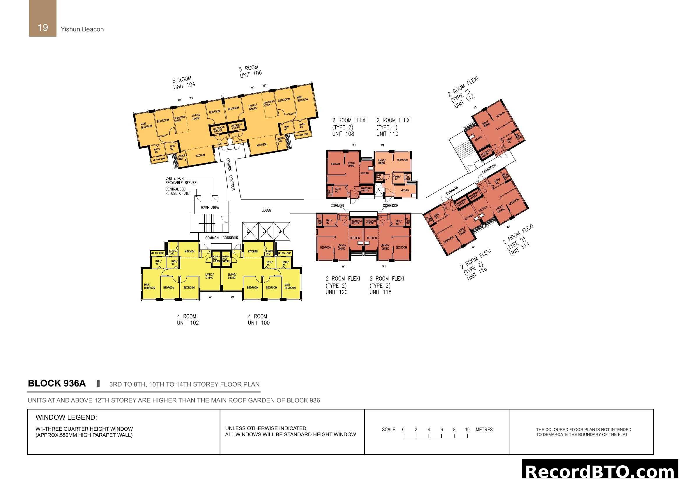 Yishun Beacon Block 936A Floor Plan