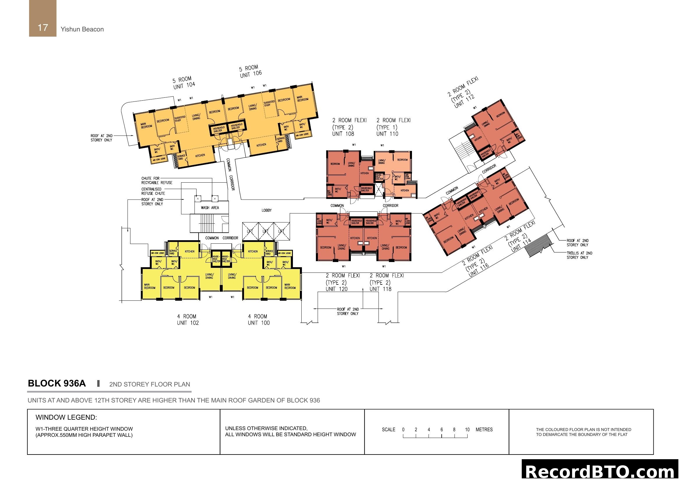 Yishun Beacon Block 936A 2nd Storey Floor Plan