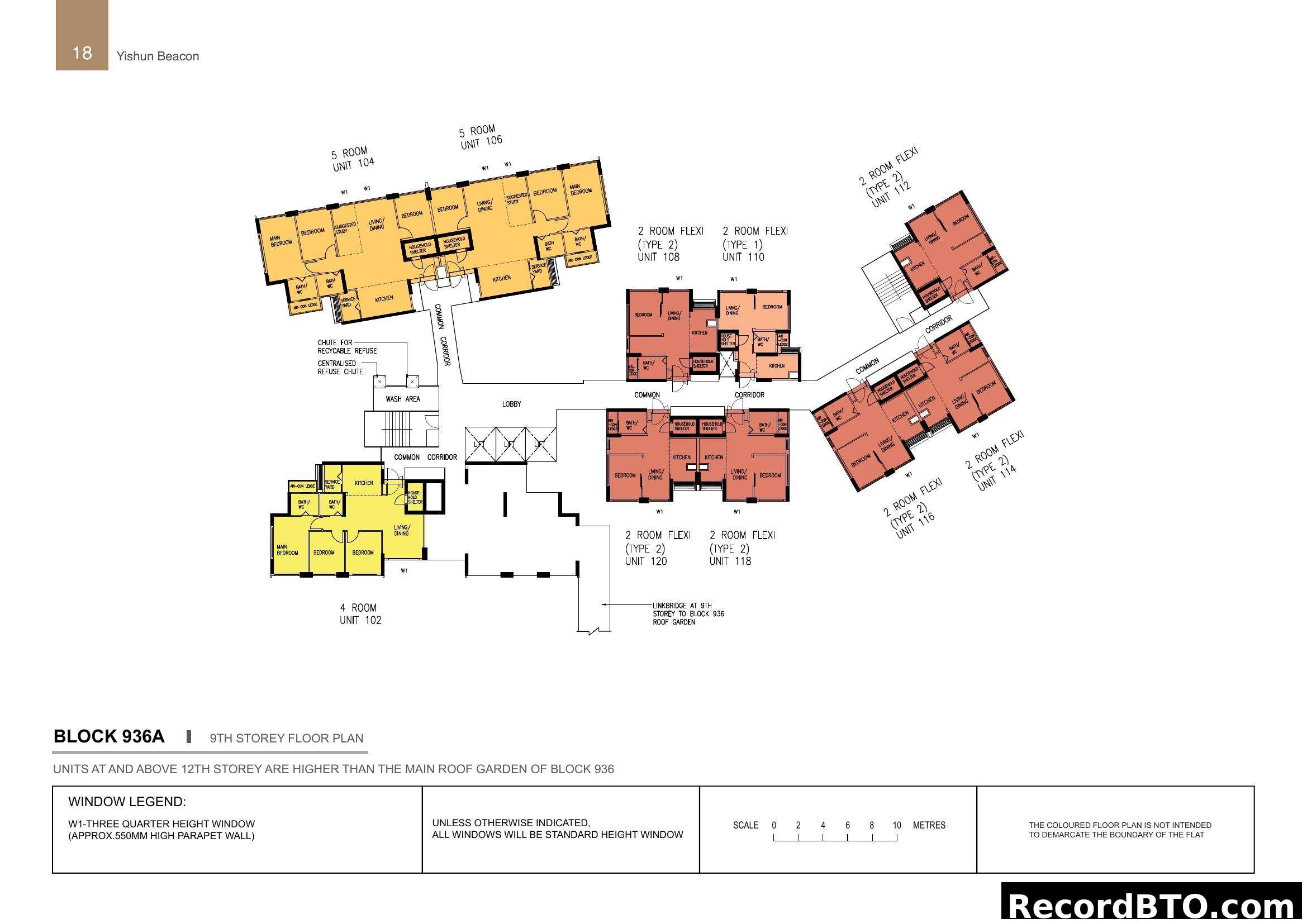 Block 936A 9th Storey Floor Plan at Yishun Beacon