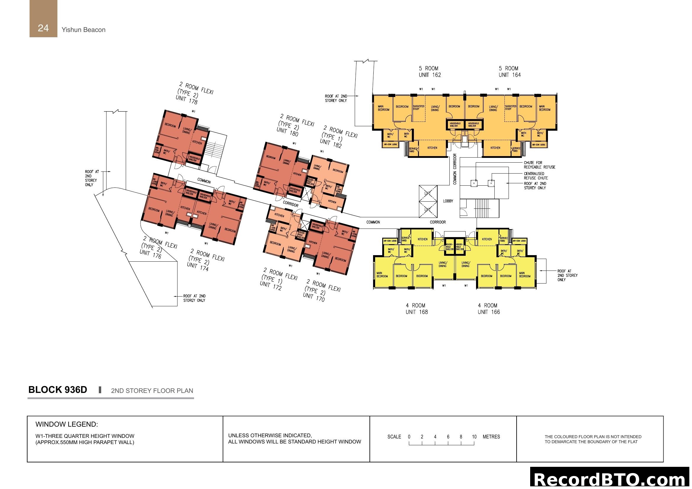 Yishun Beacon Block 936D 2nd Storey Floor Plan