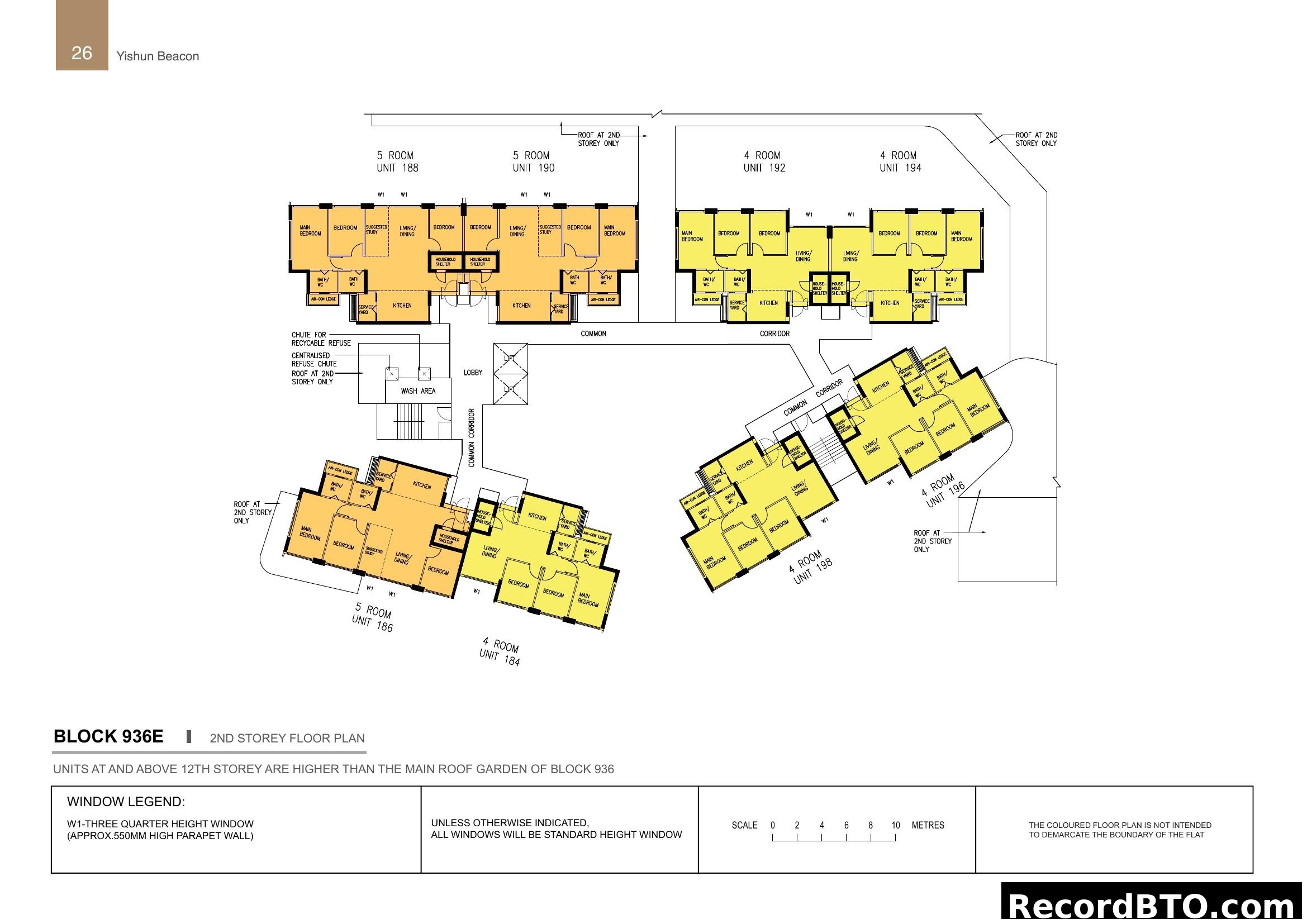 Block 936E 2nd Storey Floor Plan - Yishun Beacon