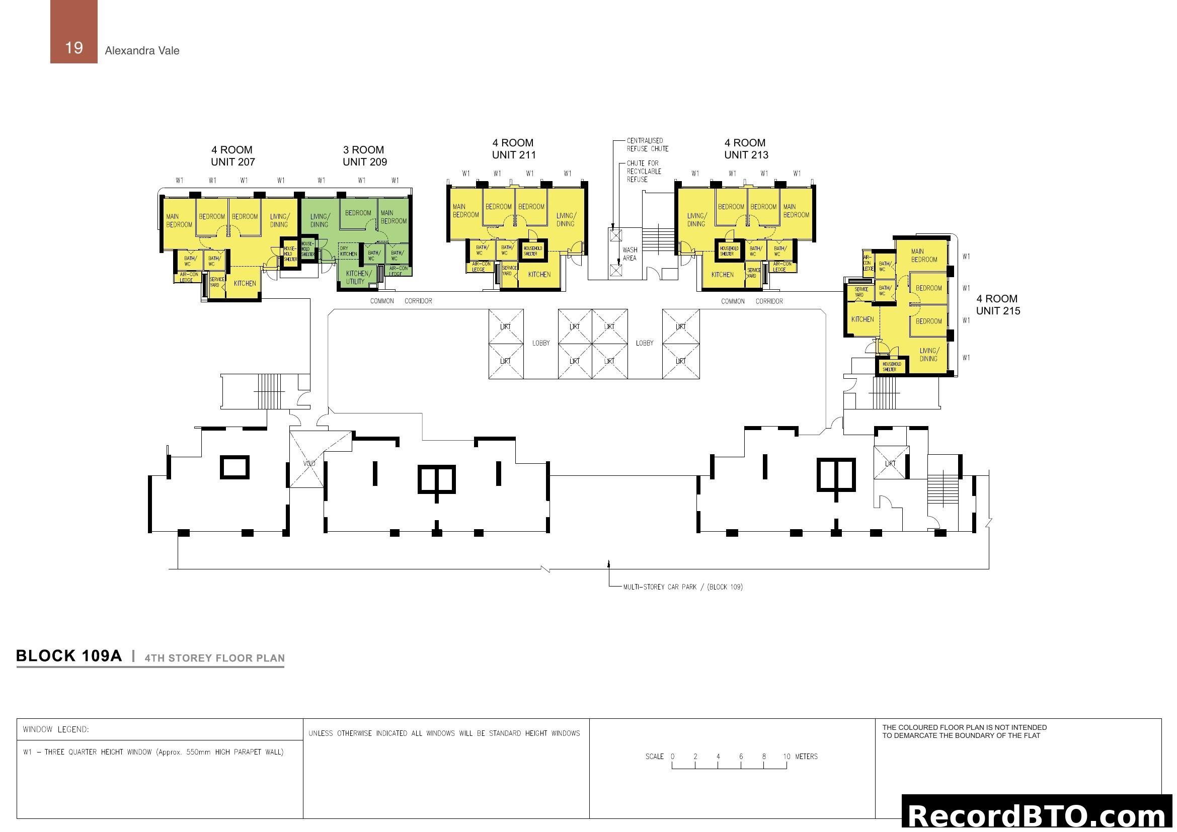 Block 109A 4th Storey Floor Plan