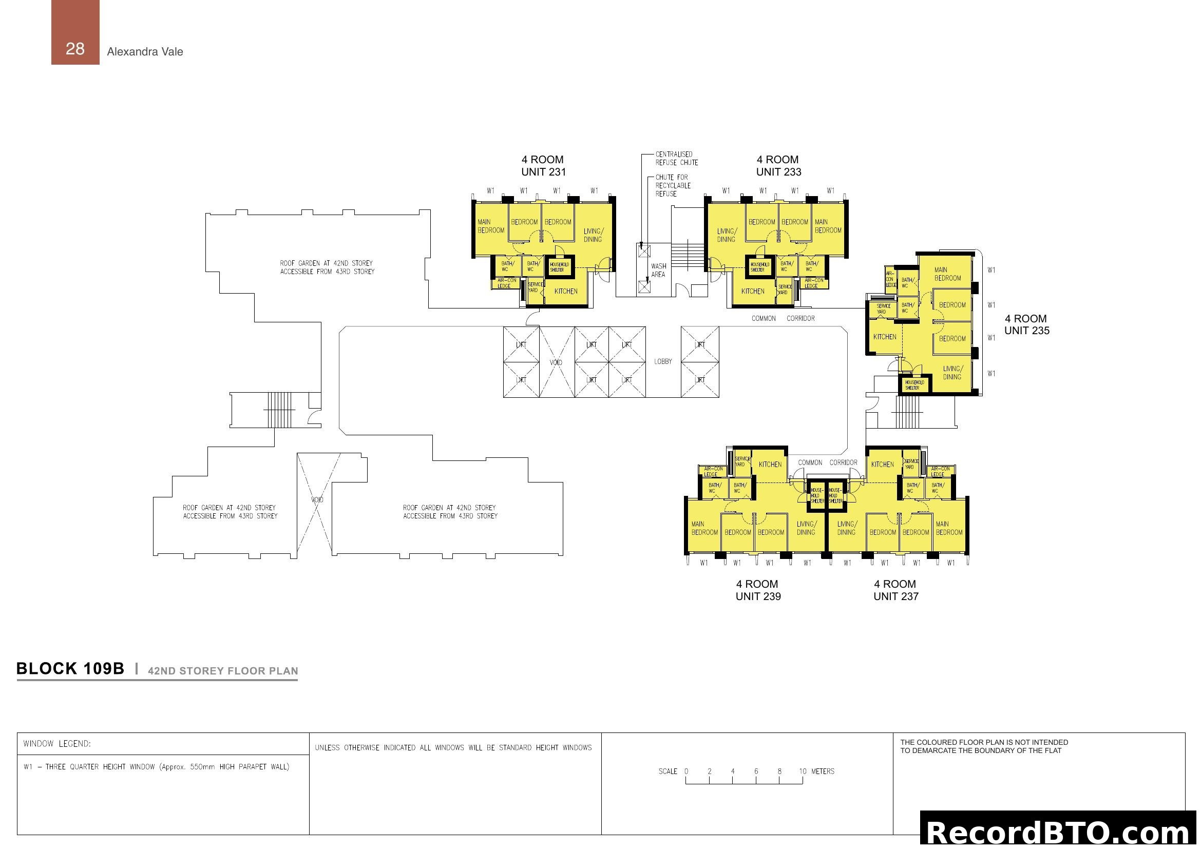 Block 109B 42nd Storey Floor Plan