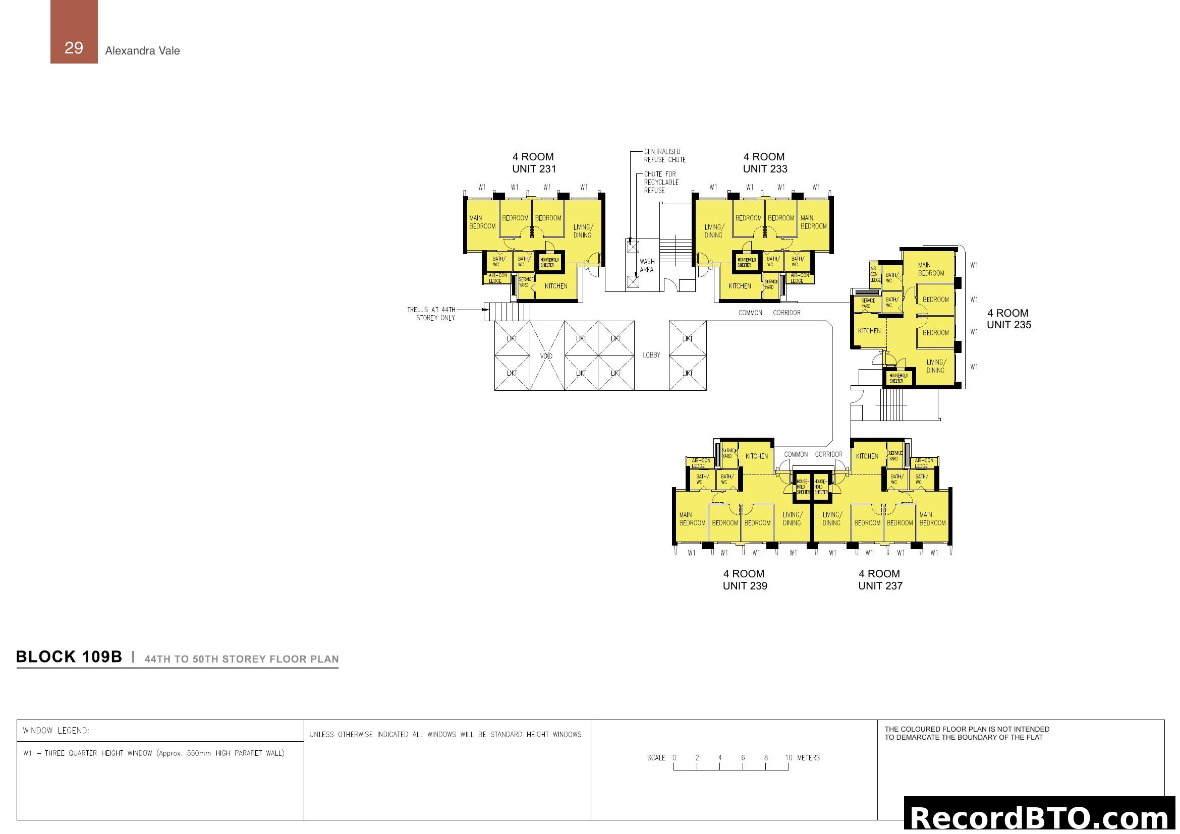 Block 109B 44th-50th Storey Floor Plan - Alexandra Vale