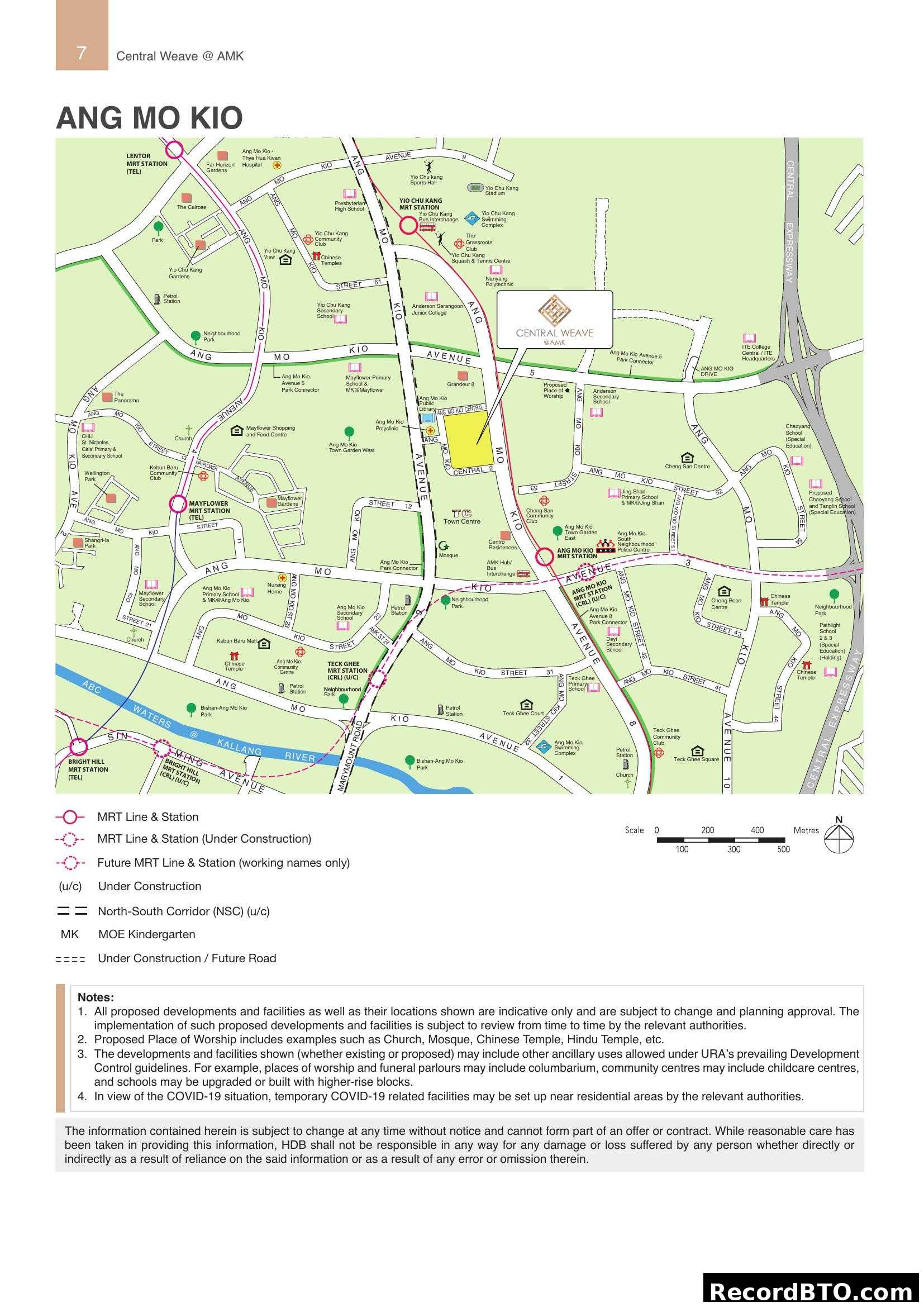 Ang Mo Kio Location Map: Central Weave @ AMK