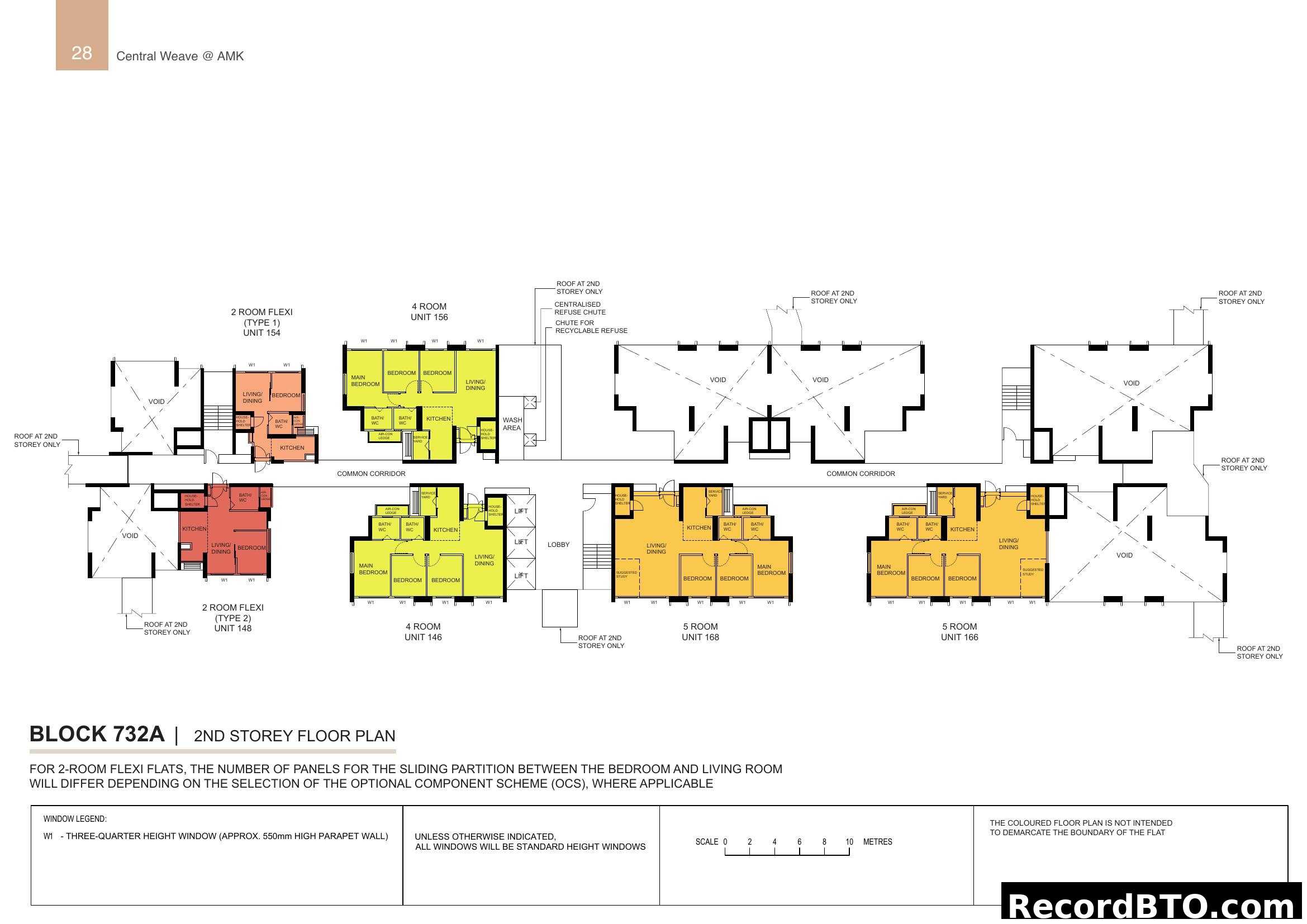 Block 732A 2nd Storey Floor Plan