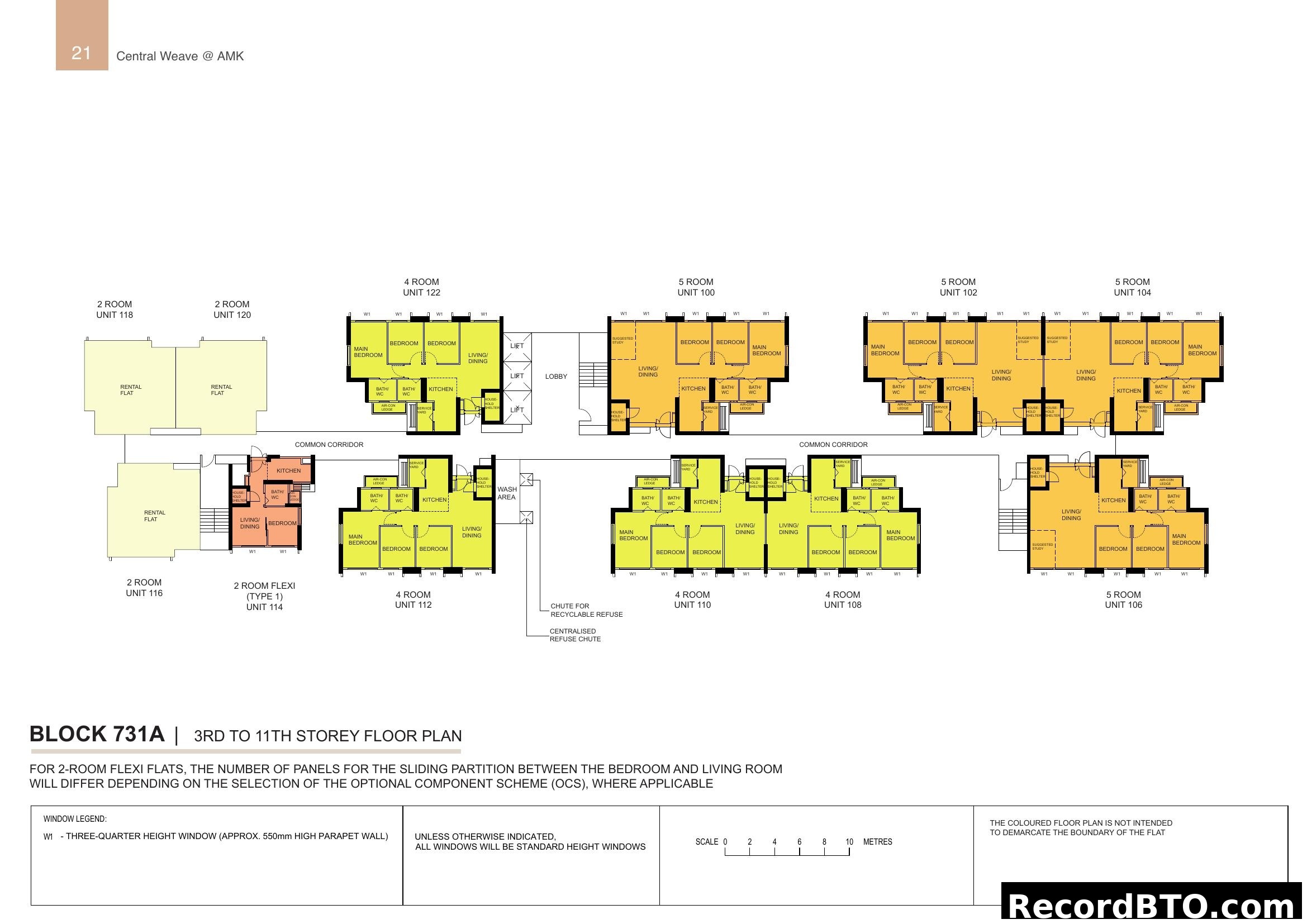 Block 731A | 3rd to 11th Storey Floor Plan