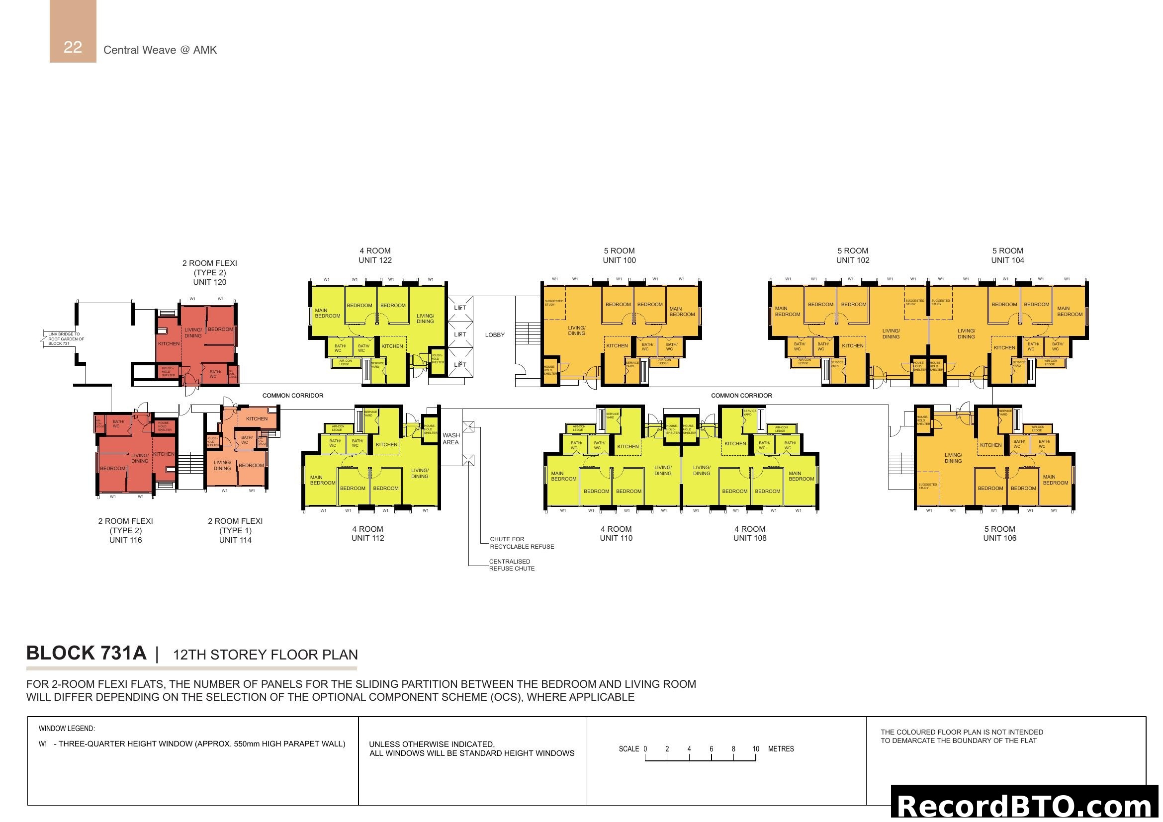 Block 731A 12th Storey Floor Plan