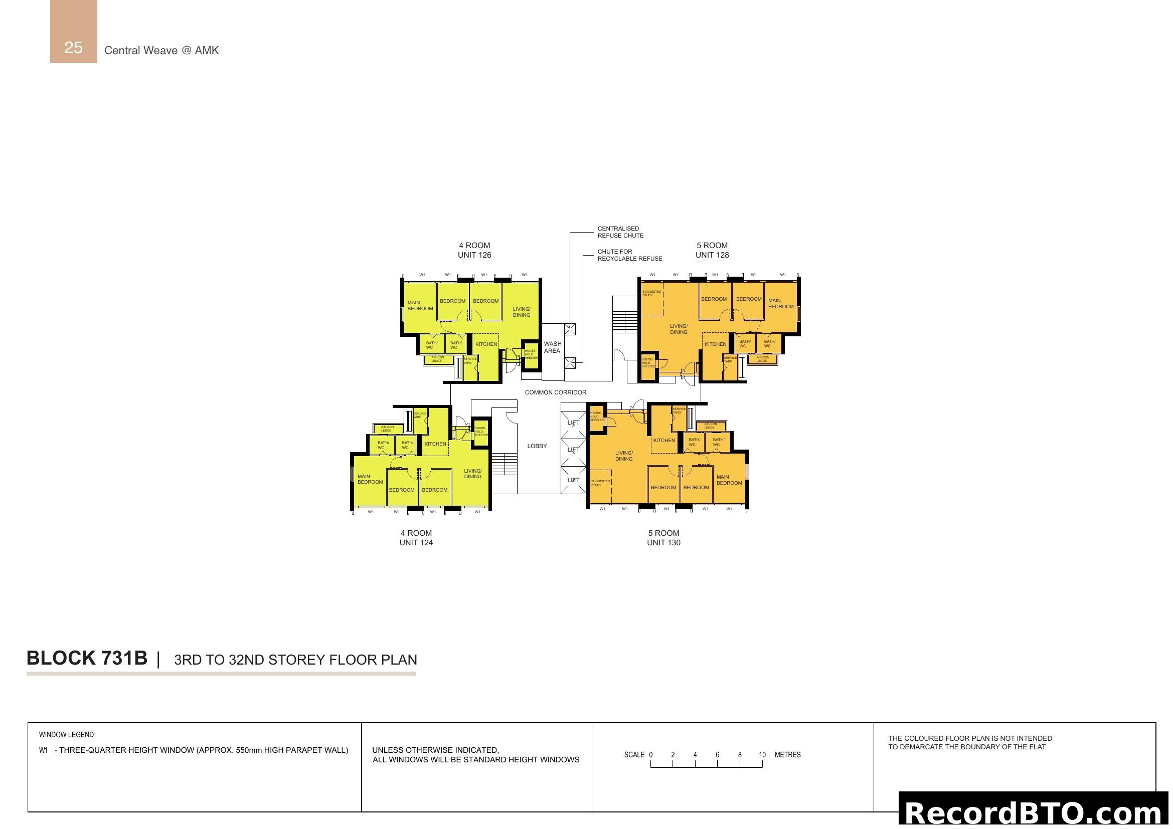 Central Weave @ AMK Block 731B 3rd-32nd Storey Floor Plan