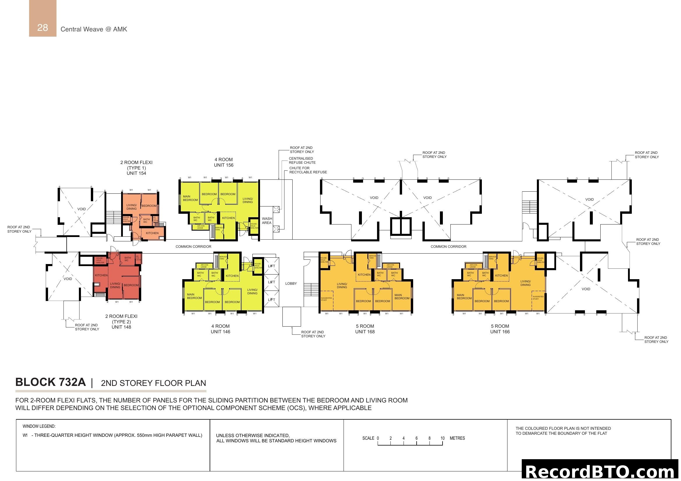 Block 732A 2nd Storey Floor Plan