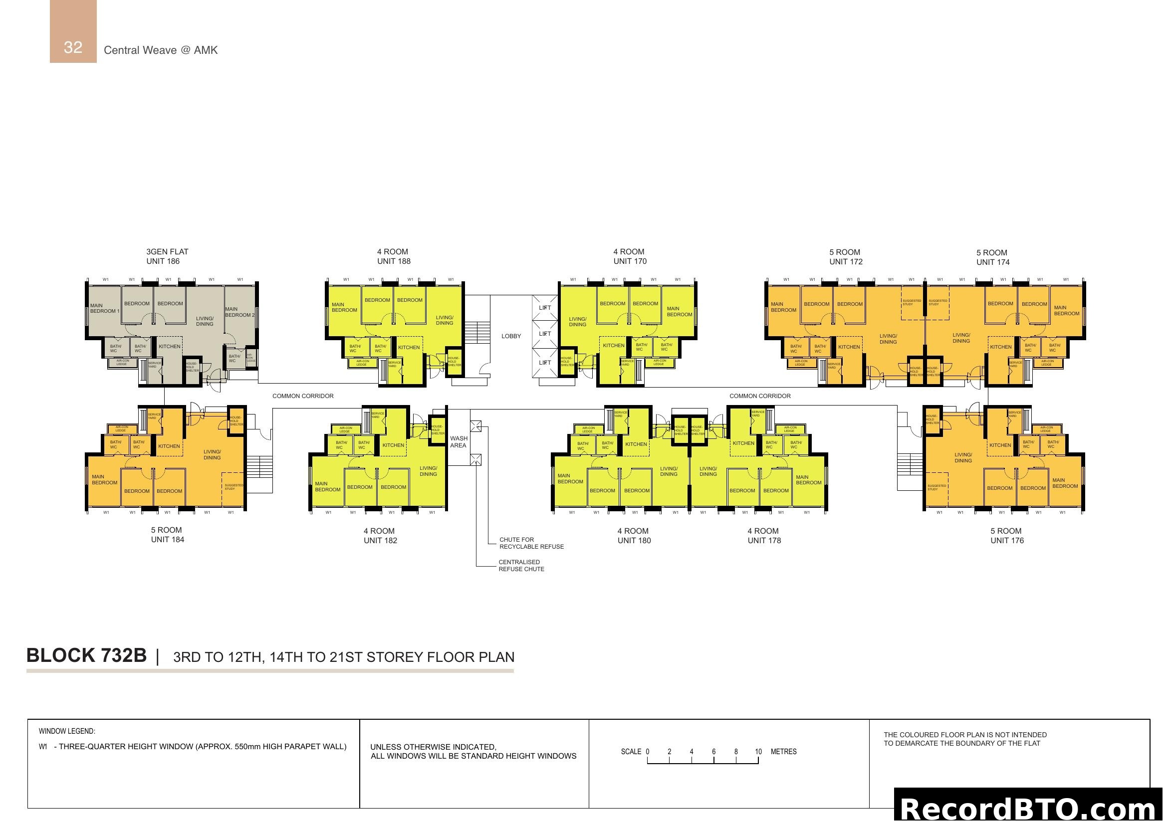 Block 732B Floor Plans - Central Weave @ AMK