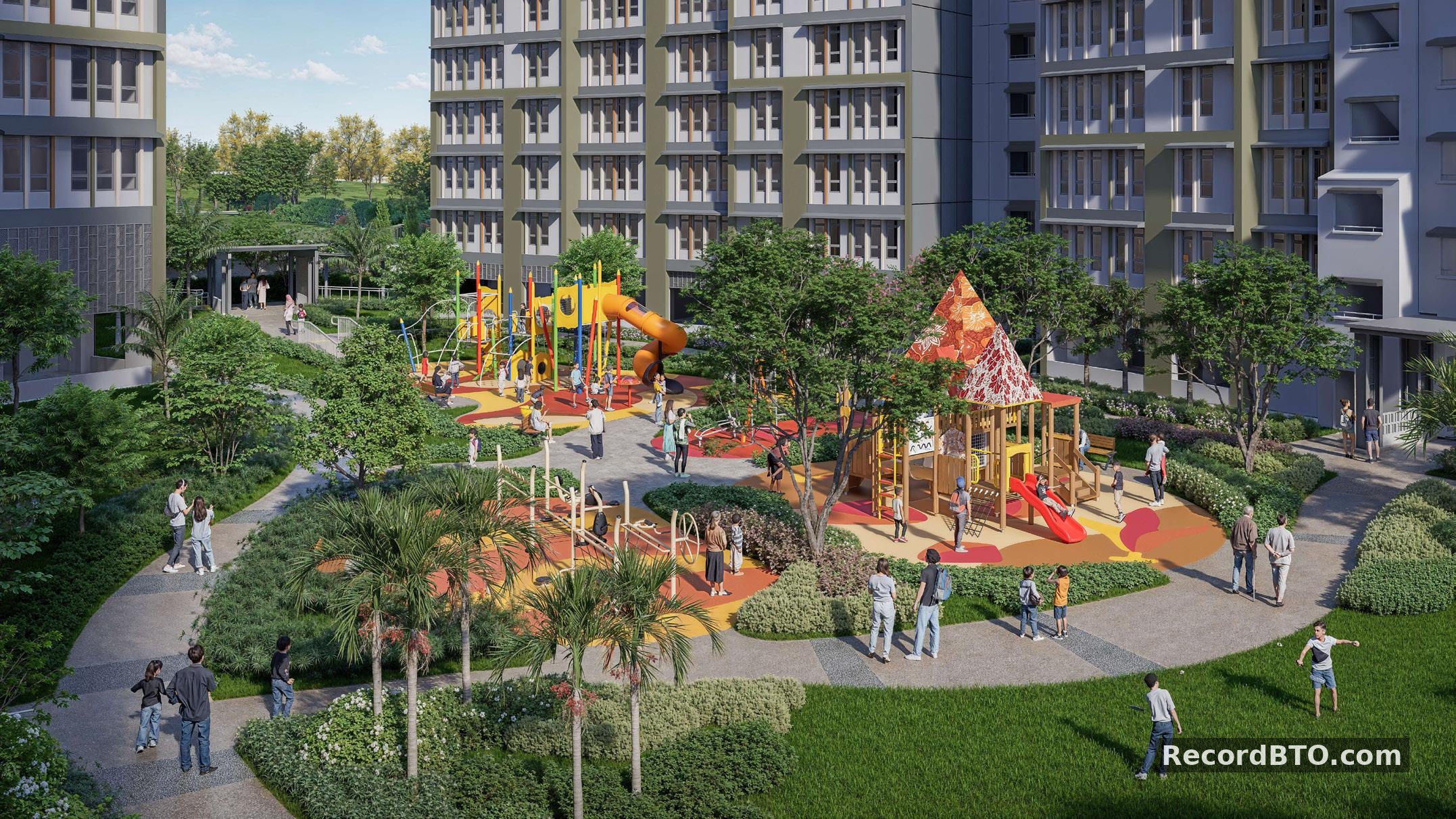 Artist's Impression: Residential Blocks and Community Playground